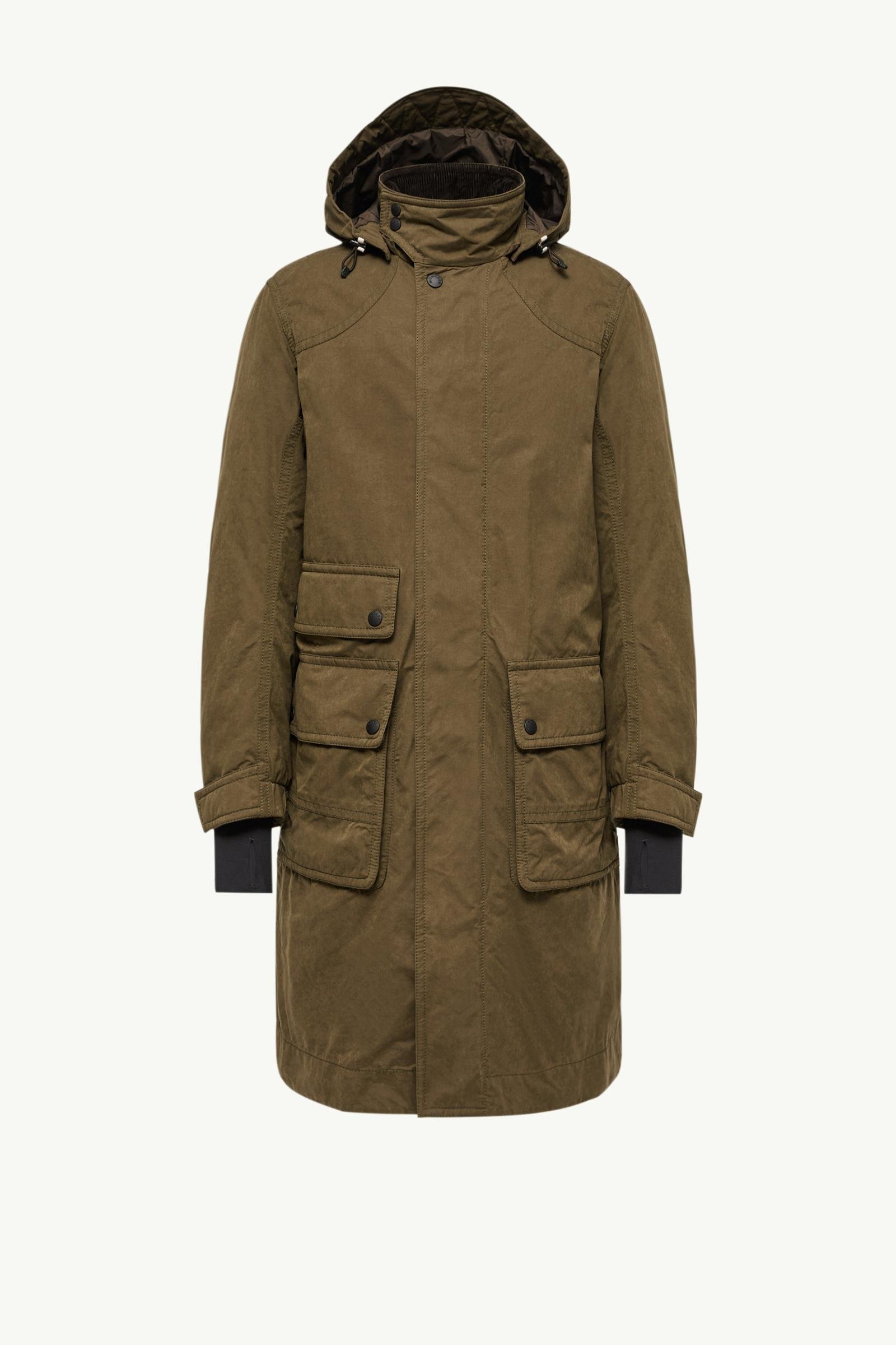 Allaine Long Padded Hooded Canvas Parka Jacket - 图片 3