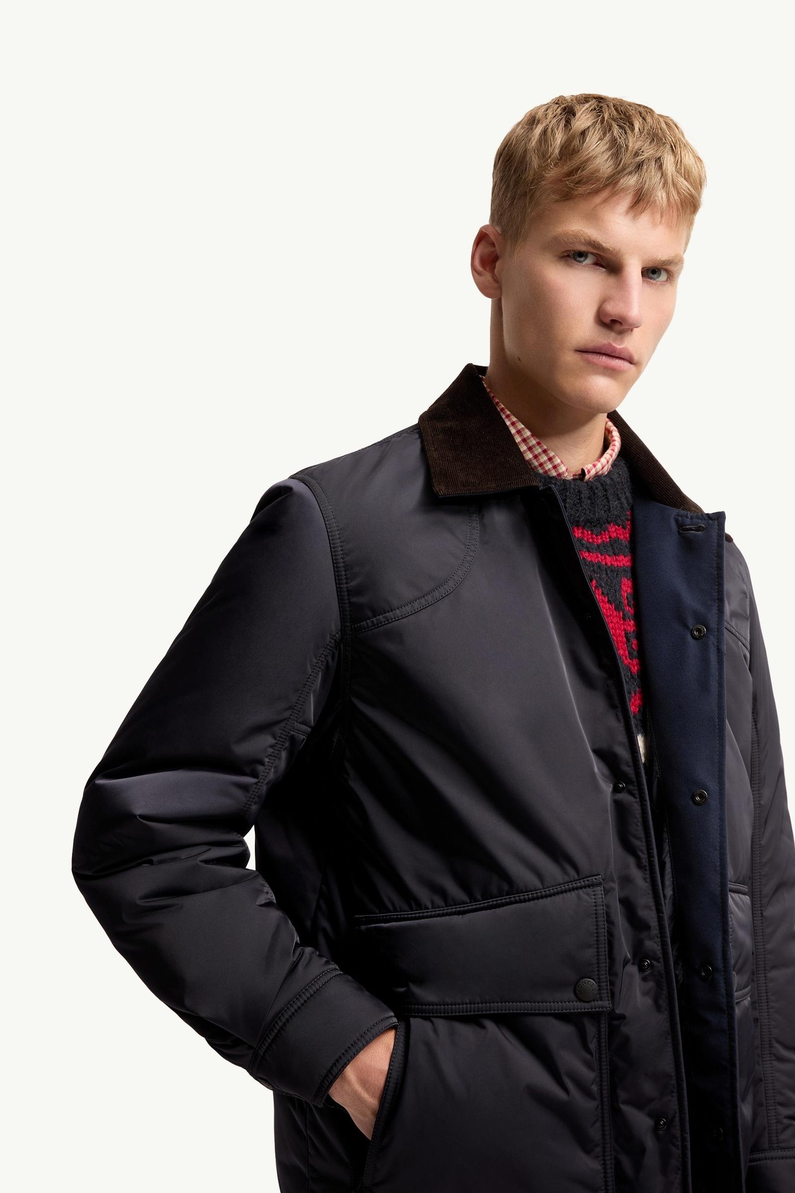 Louron Corduroy-Trimmed Short Down Jacket - 图片 6
