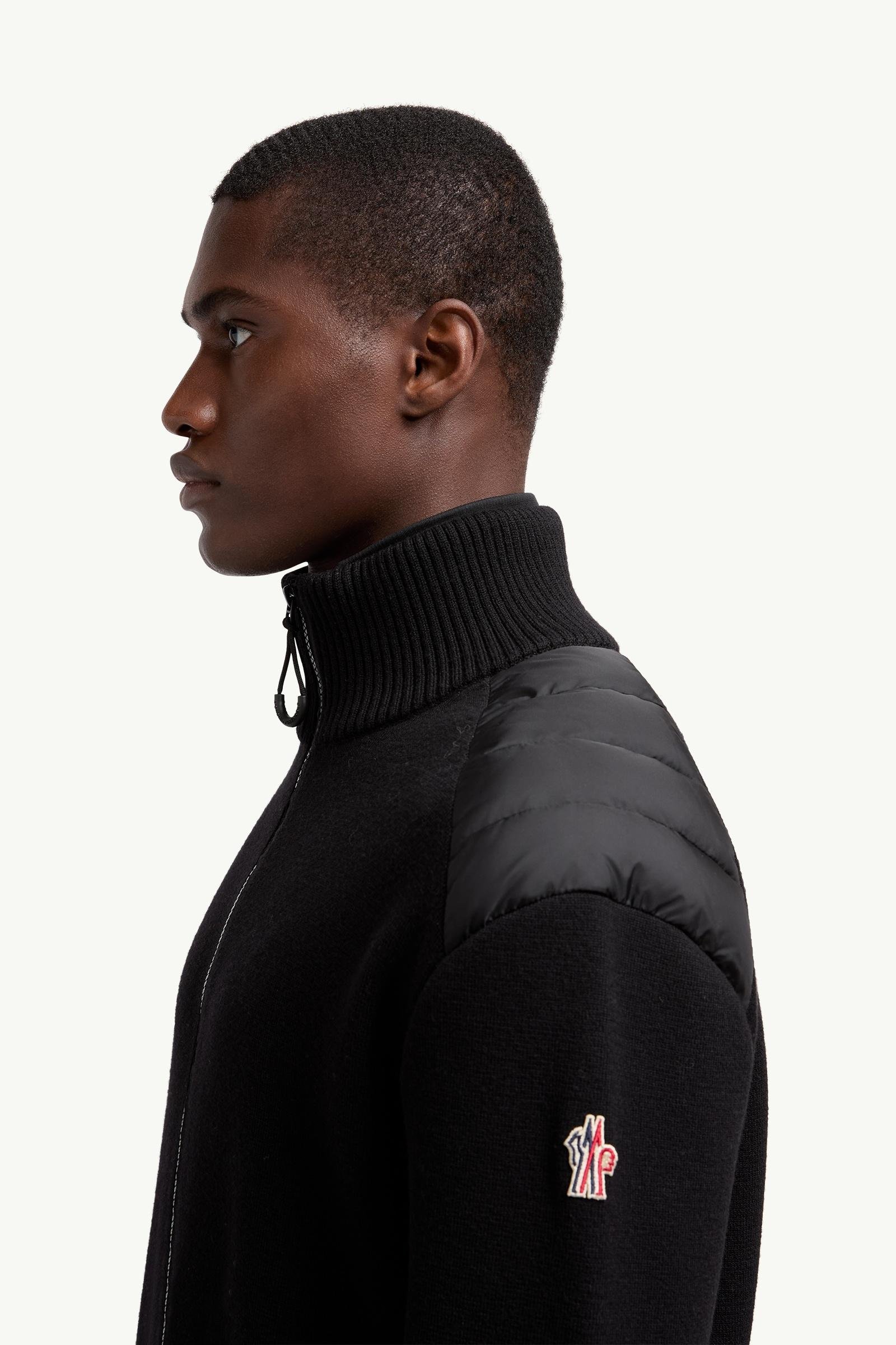 Alternative view of Wool Blend Padded Zip-Up Cardigan