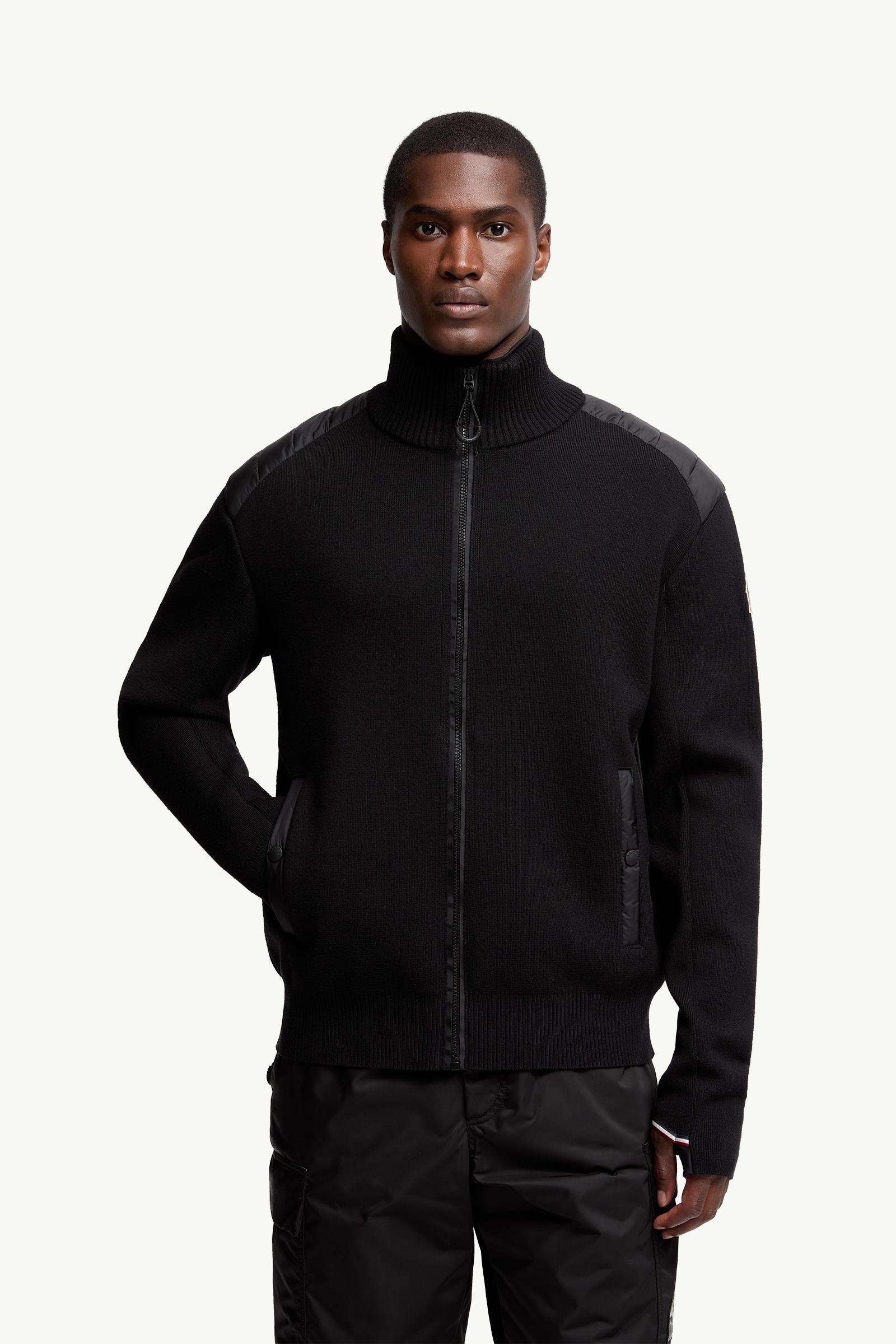 Wool Blend Padded Zip-Up Cardigan - 图片 4