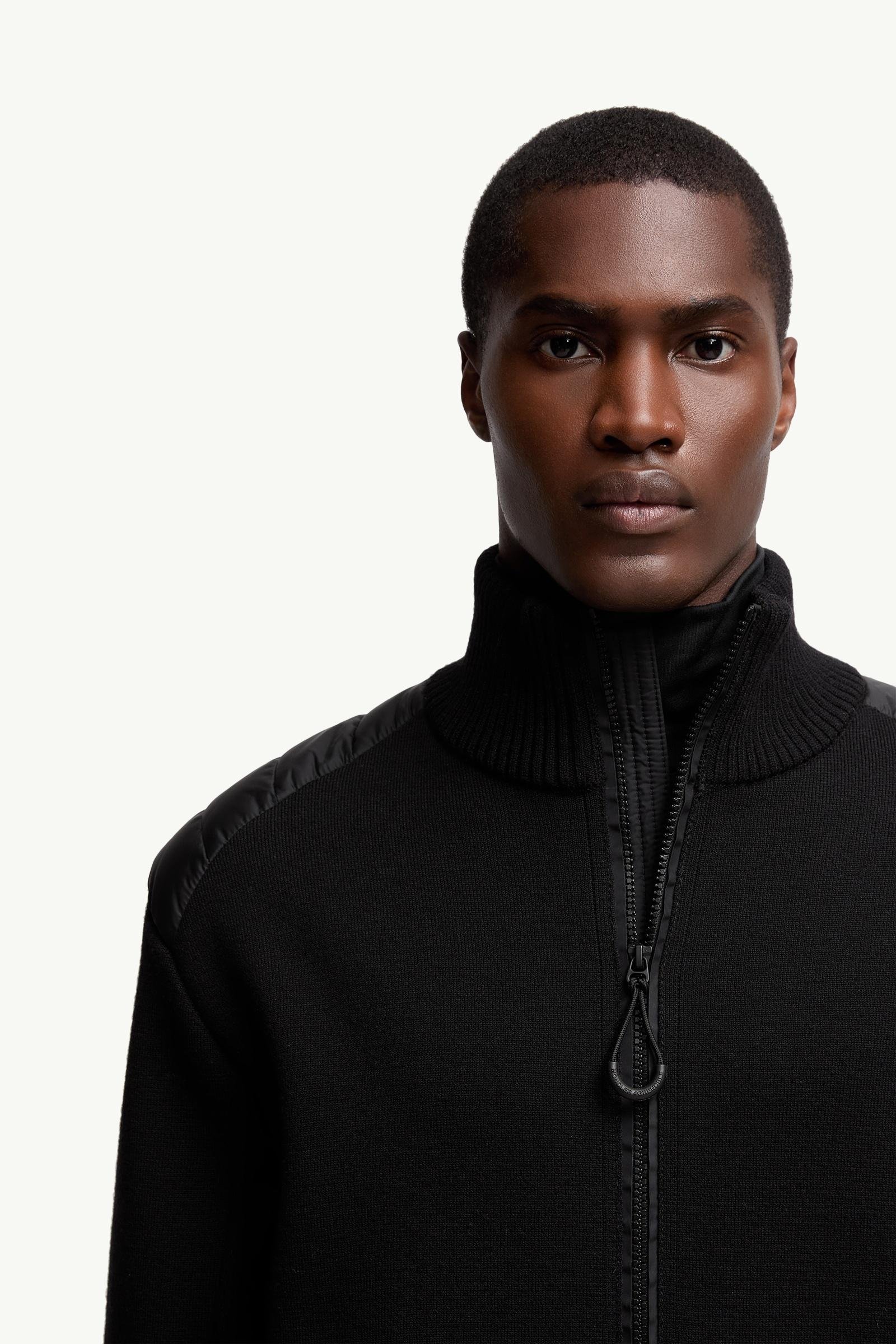 Wool Blend Padded Zip-Up Cardigan - 图片 6