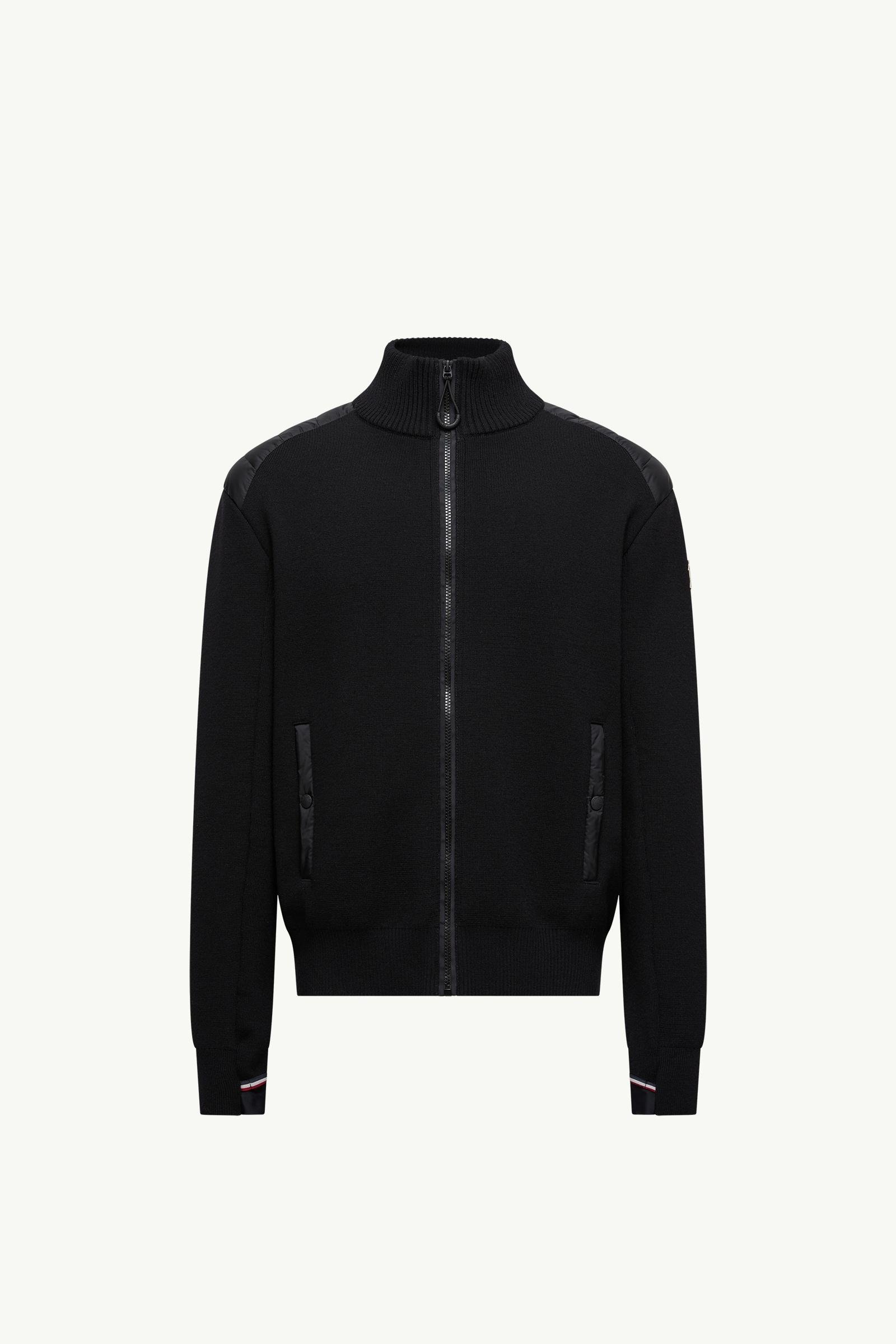 Wool Blend Padded Zip-Up Cardigan - 图片 3