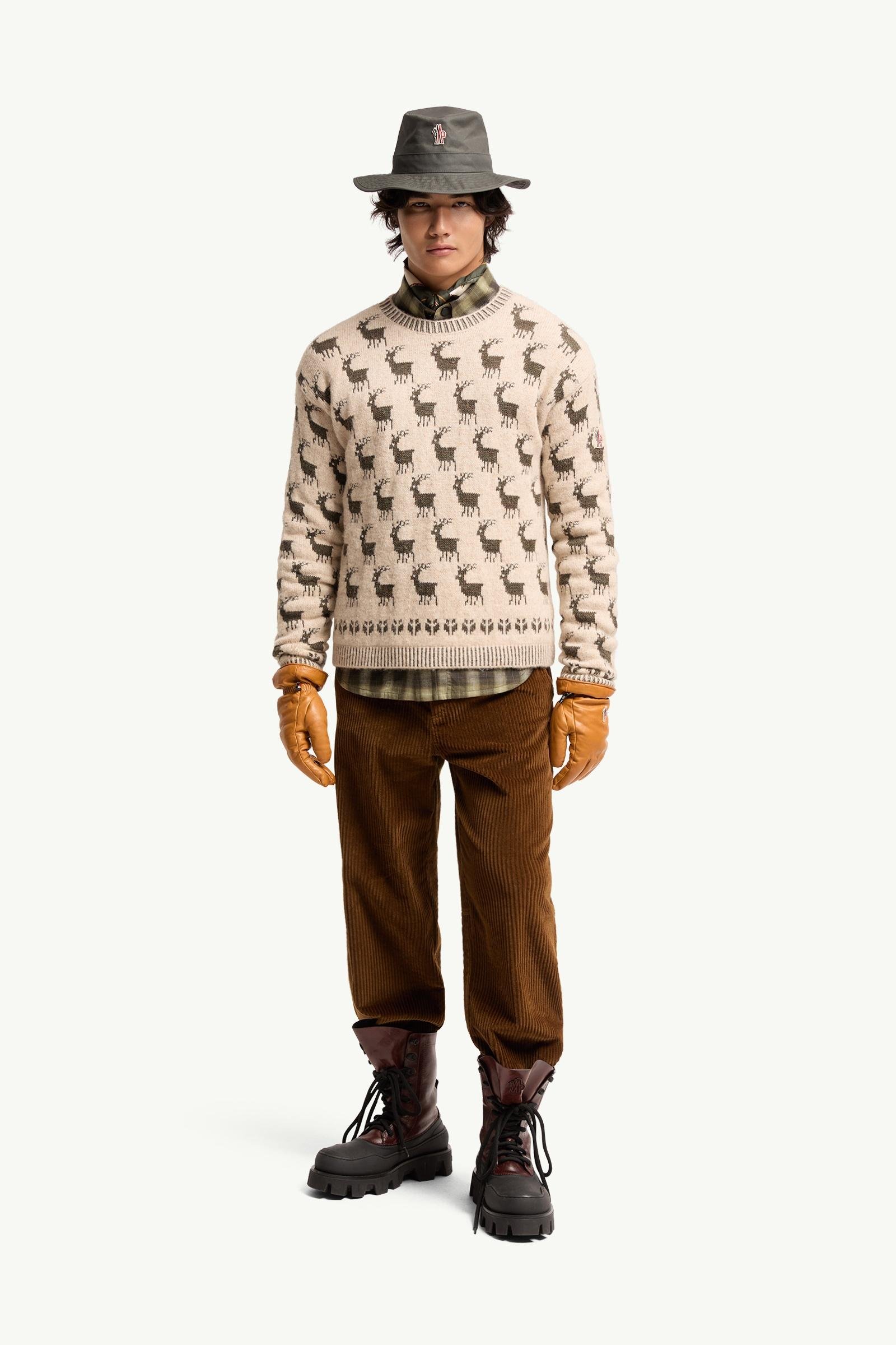 Moose Jacquard Alpaca & Wool Blend Jumper