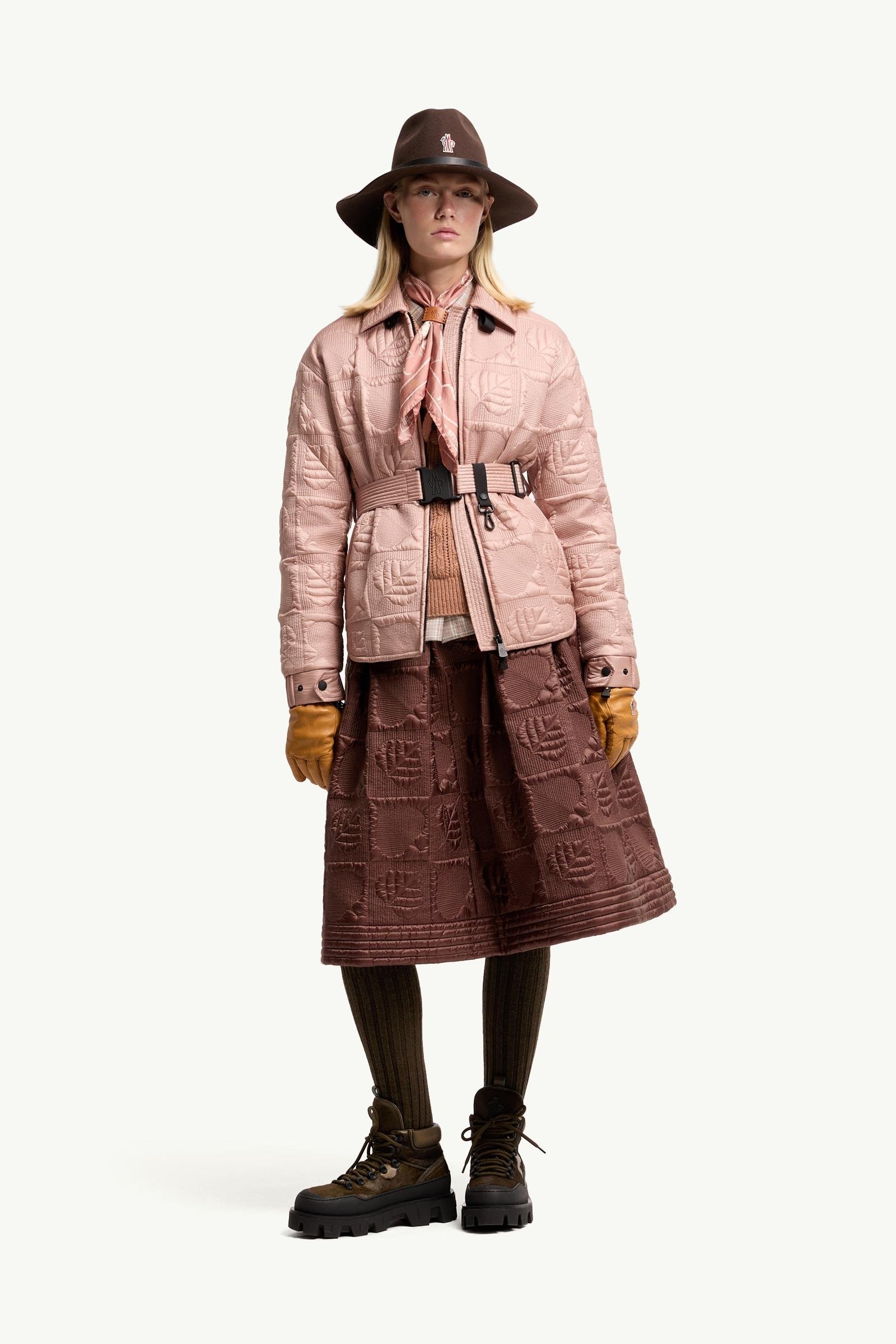 Crevoux Leaf-Quilted Down Shirt Jacket
