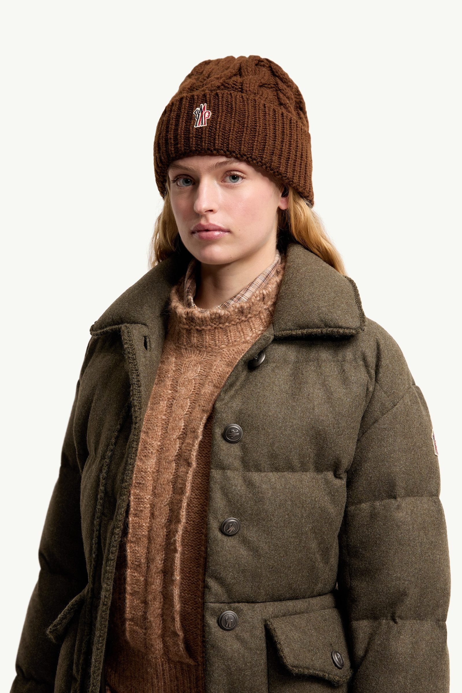 Alternative view of Wool Blend Cable Knit Hat