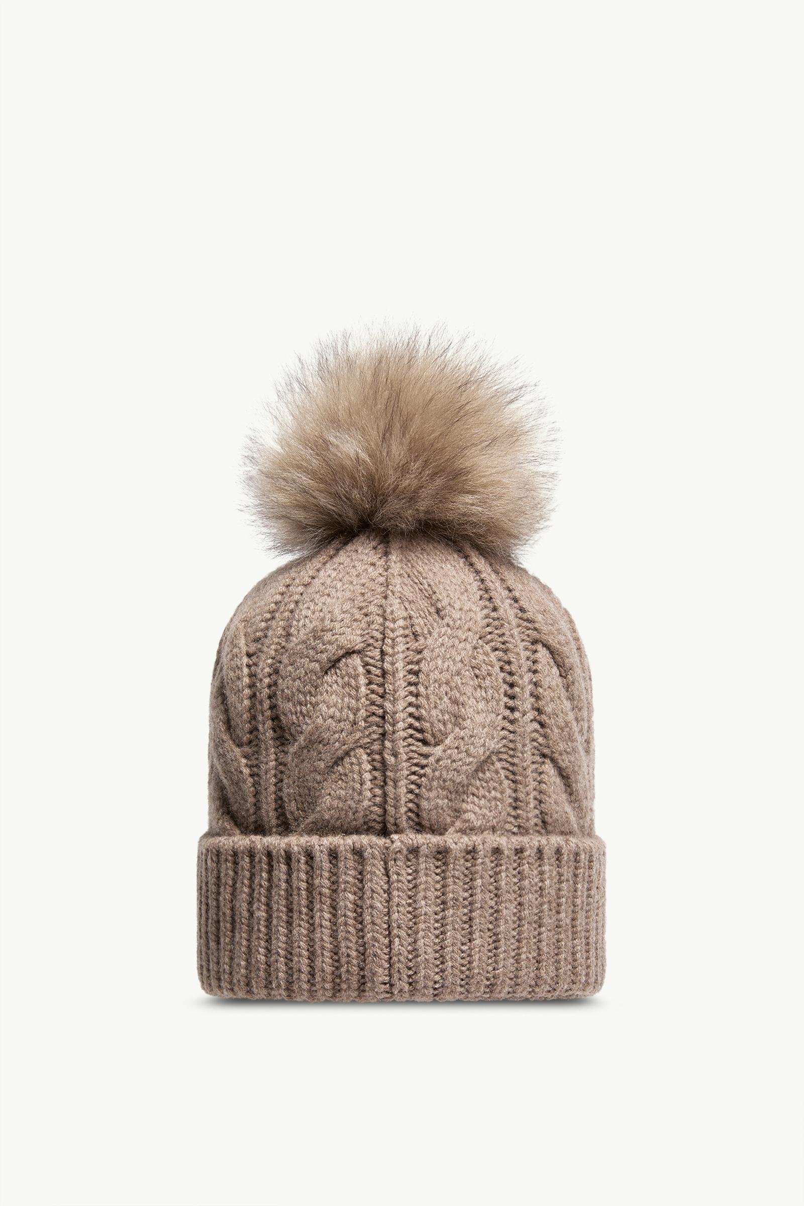 Wool & Cashmere Beanie with Pom Pom - 图片 4