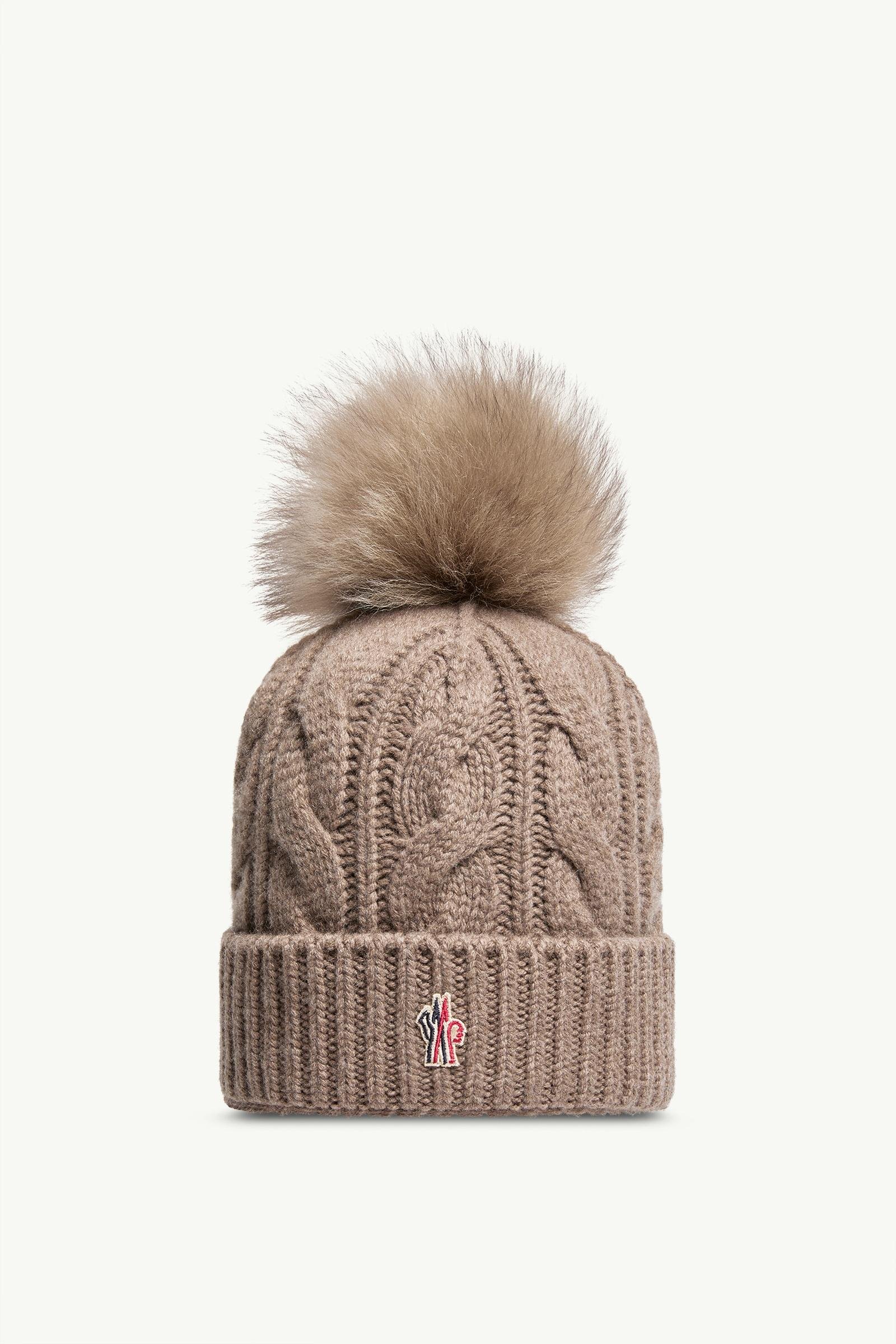 Wool & Cashmere Beanie with Pom Pom