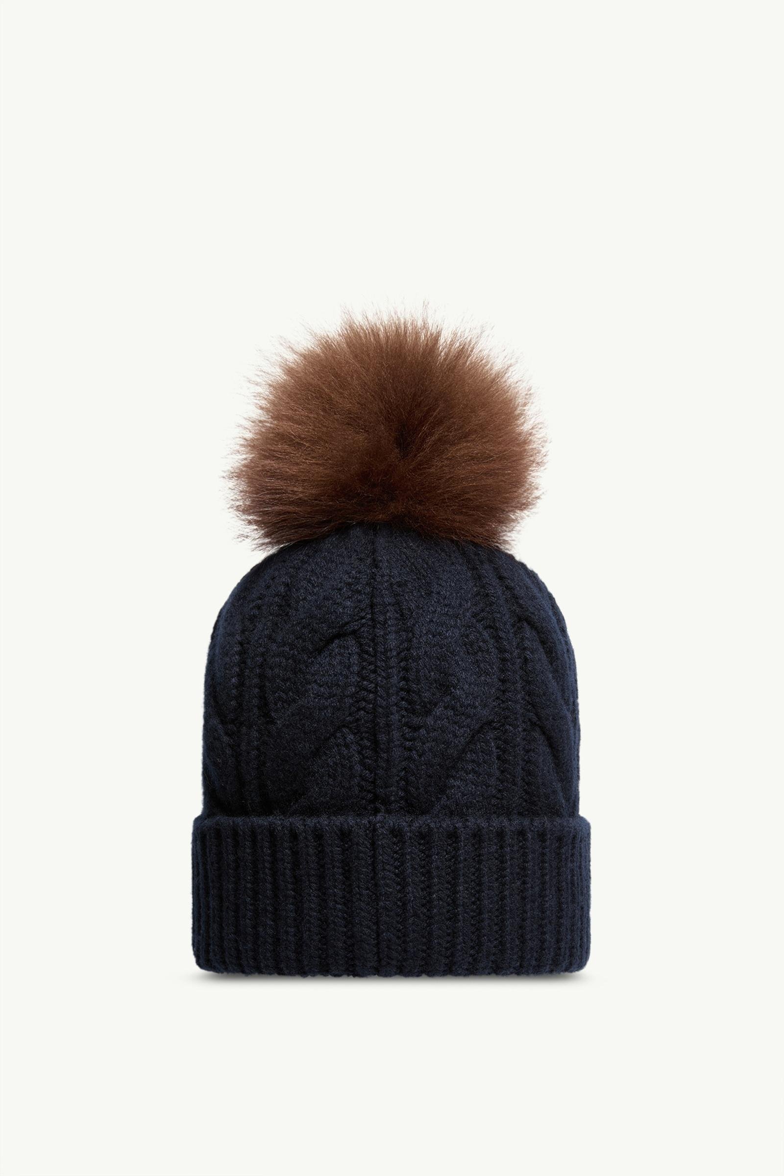 Wool & Cashmere Beanie with Pom Pom - 图片 4