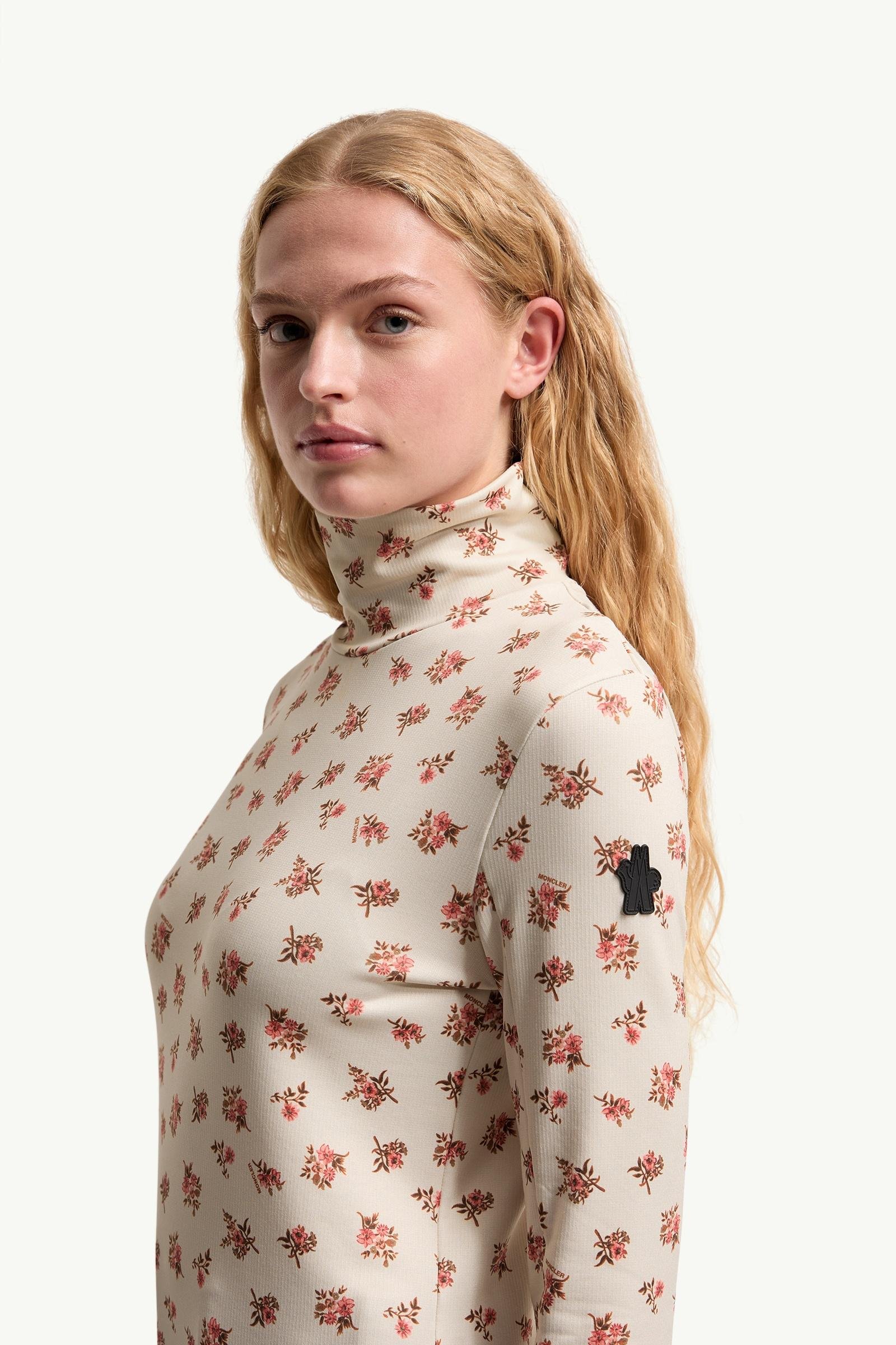 Alternative view of Floral Print Polo Neck