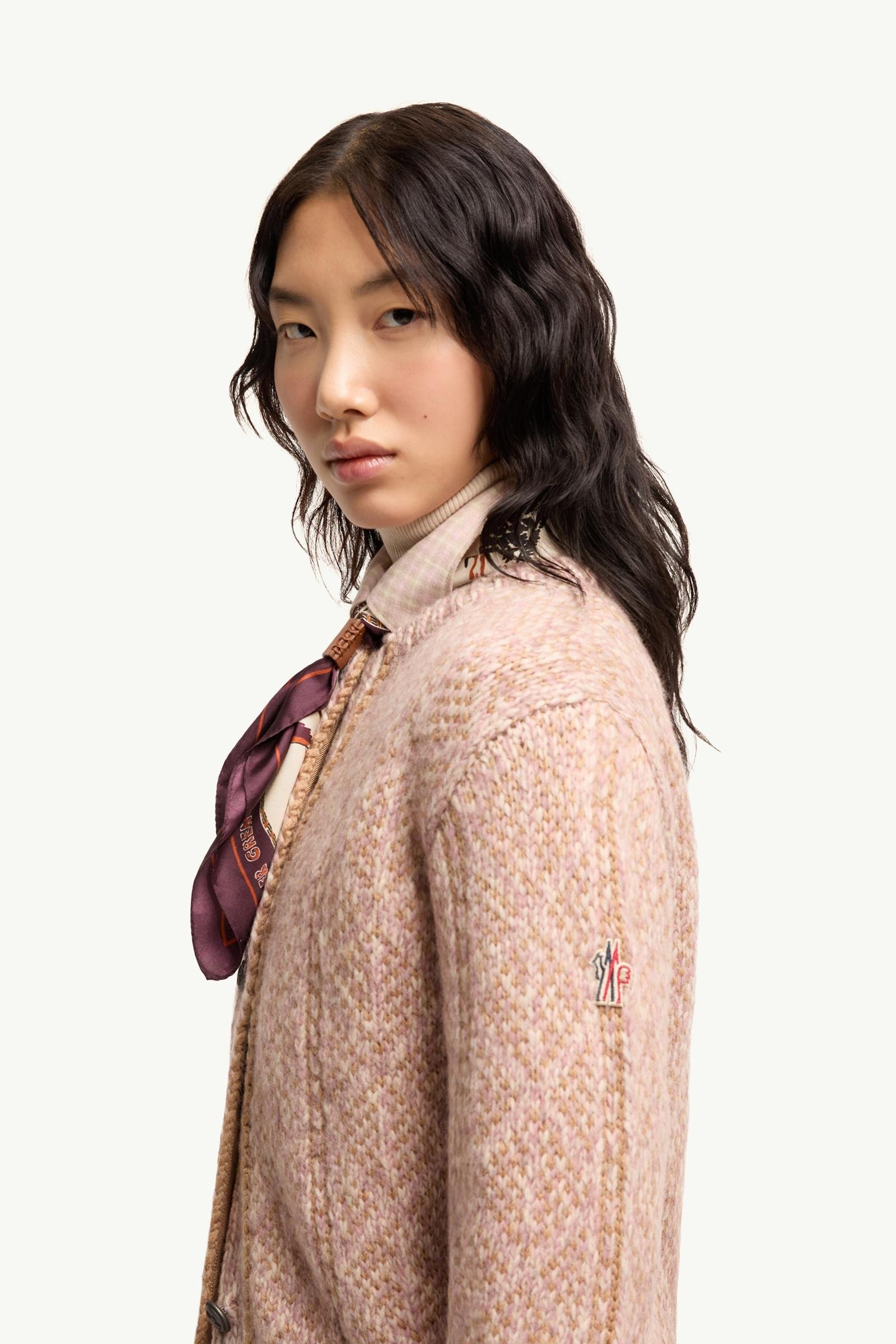 Alternative view of Argyle Jacquard Alpaca & Wool Blend Cardigan