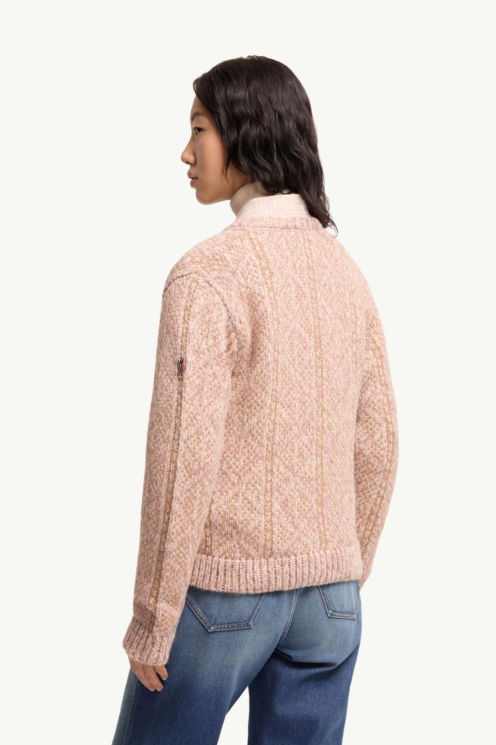 Argyle Jacquard Alpaca & Wool Blend Cardigan - 图片 5