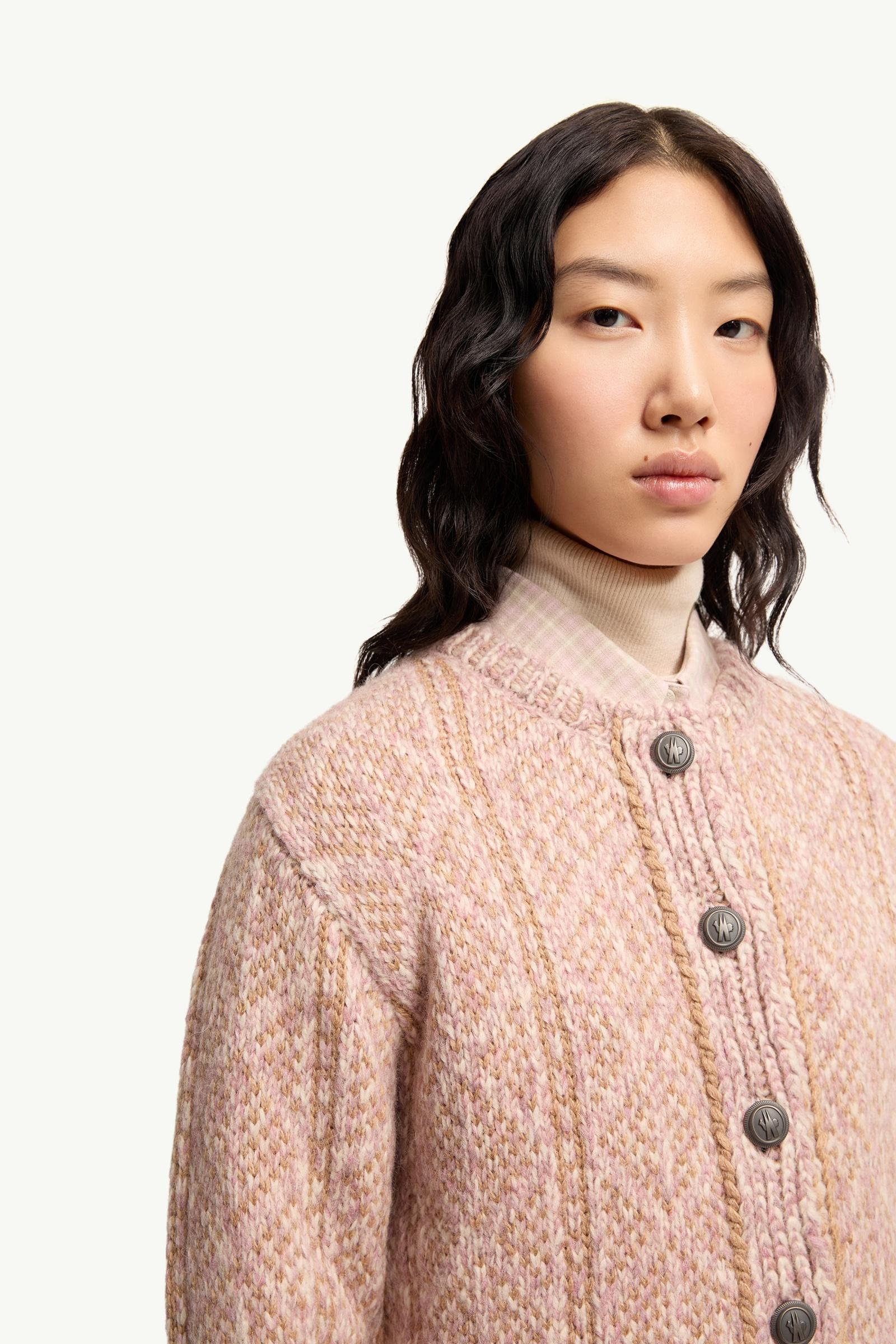 Argyle Jacquard Alpaca & Wool Blend Cardigan - 图片 6