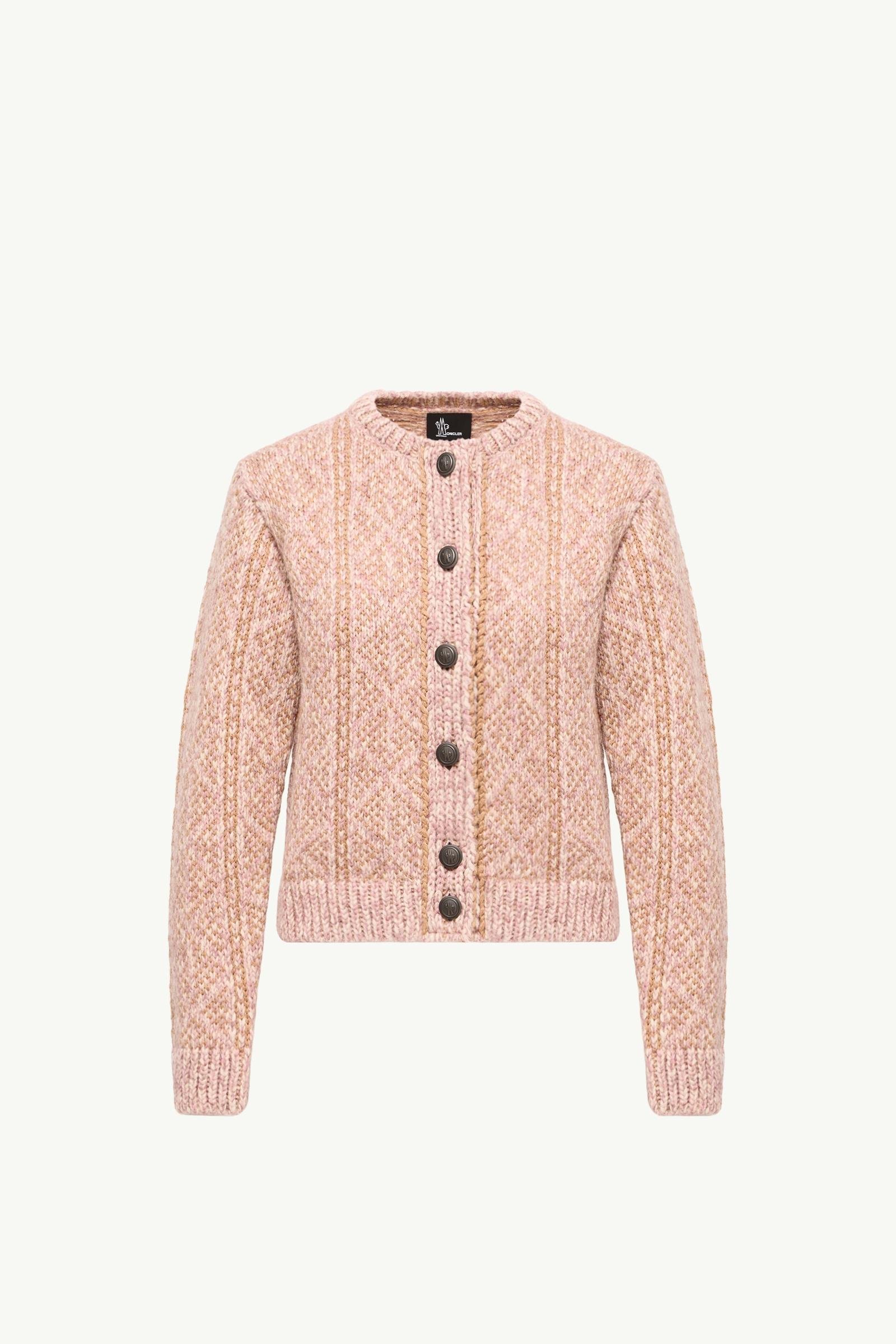 Argyle Jacquard Alpaca & Wool Blend Cardigan - 图片 3