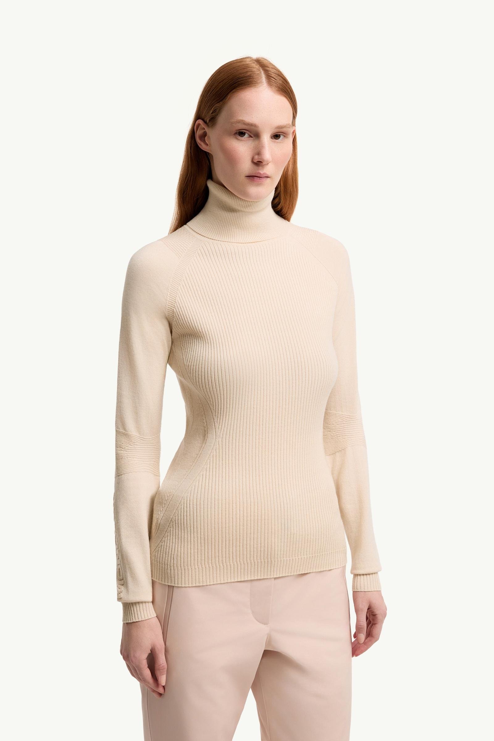 Wool Blend Polo Neck Jumper - 图片 4