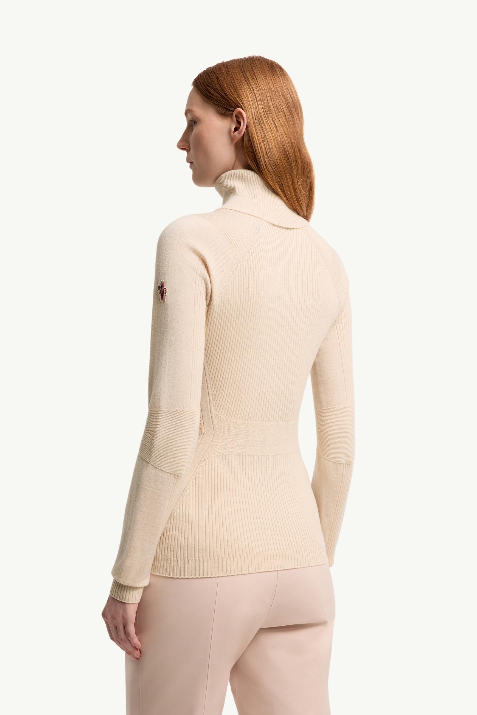 Wool Blend Polo Neck Jumper - 图片 5