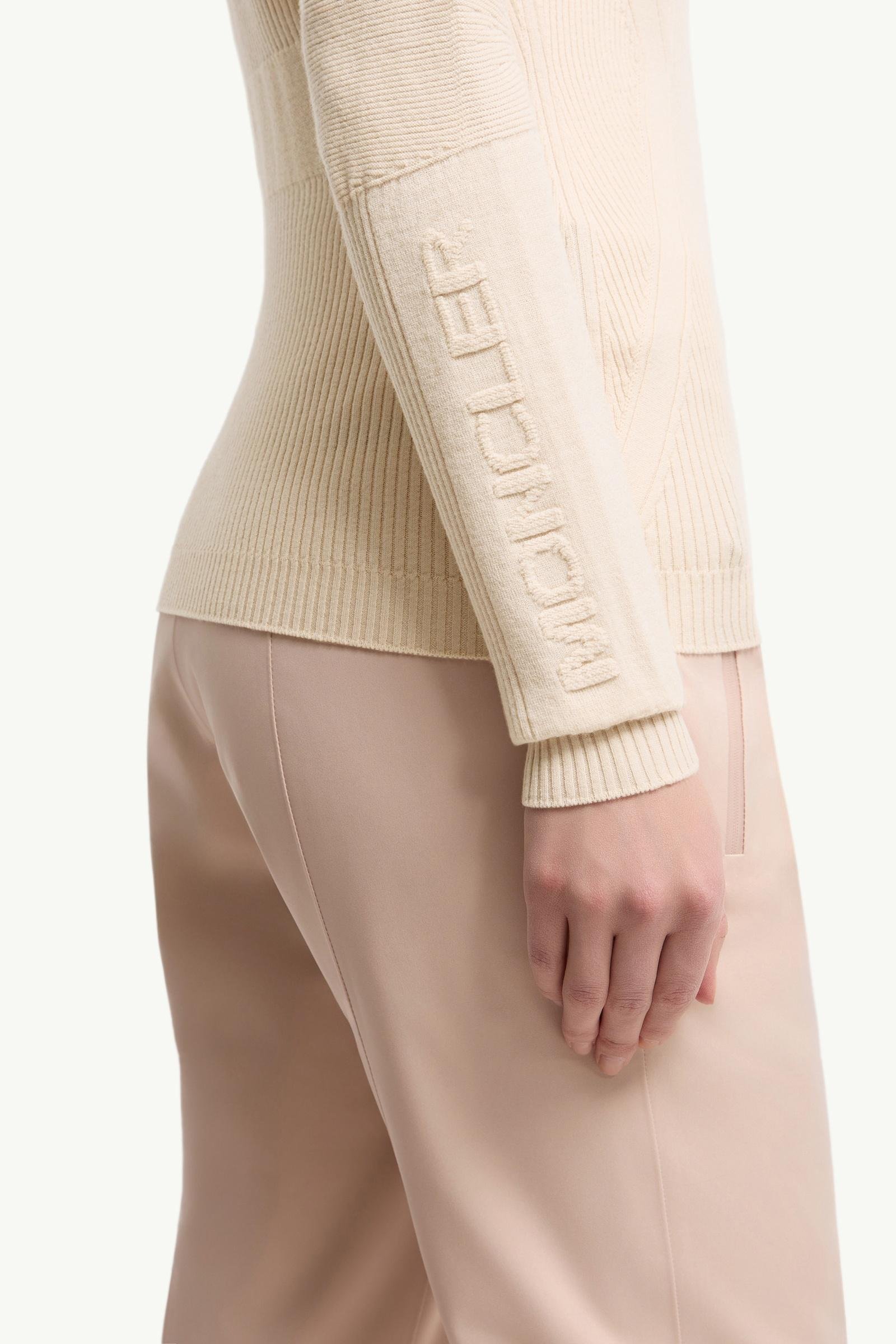 Wool Blend Polo Neck Jumper - 图片 6