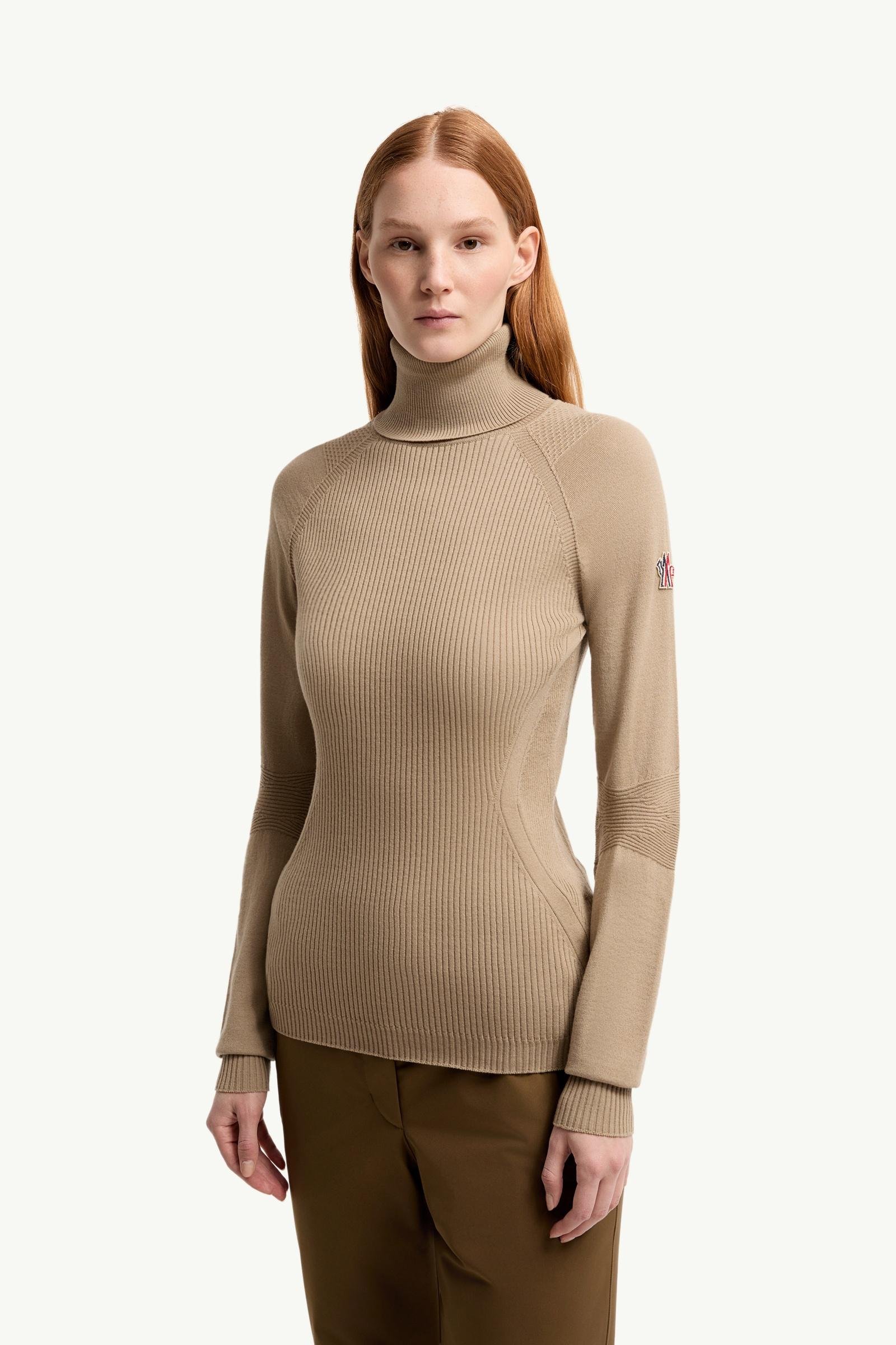 Wool Blend Polo Neck Jumper - 图片 4