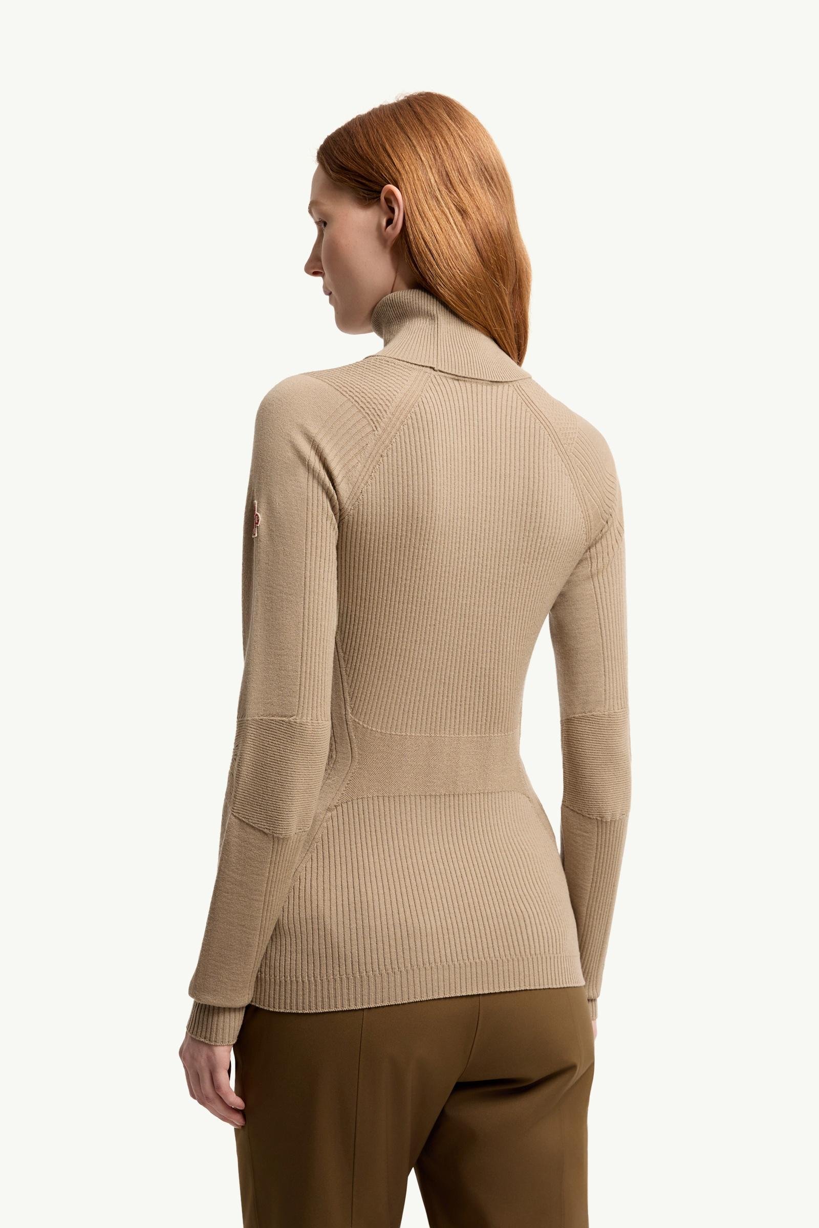 Wool Blend Polo Neck Jumper - 图片 5