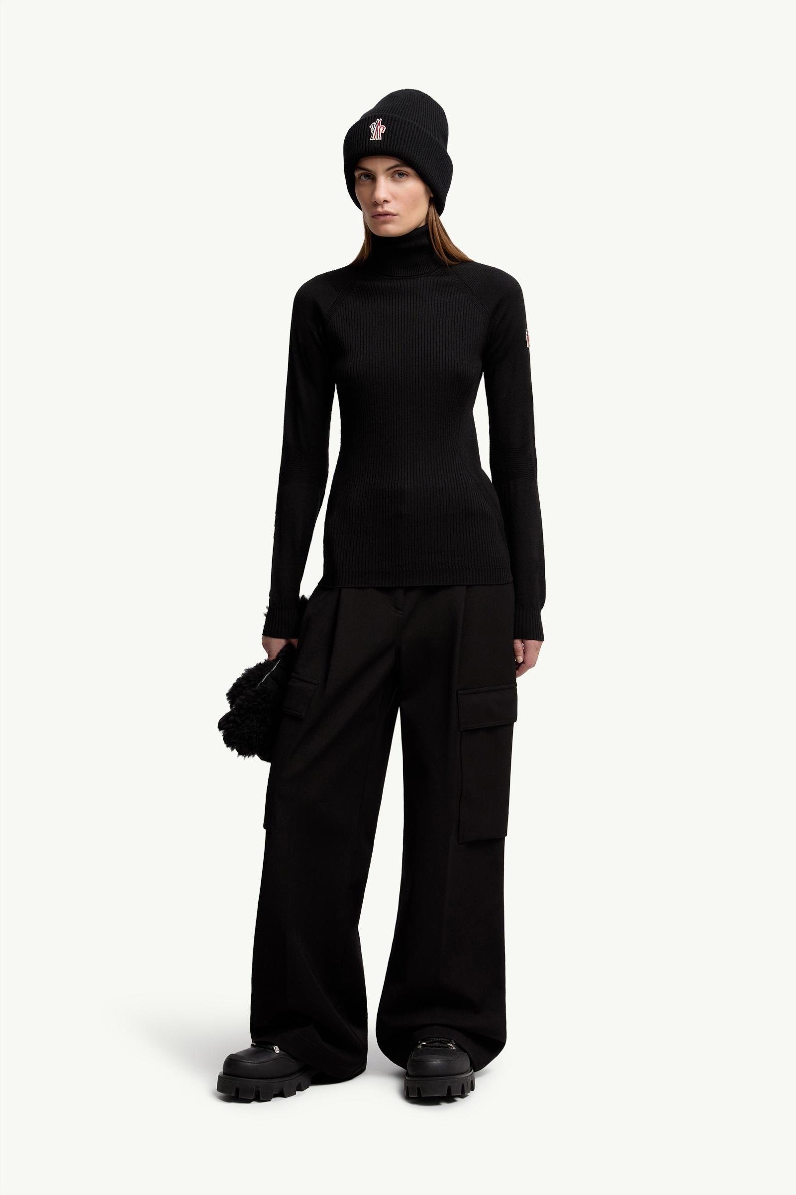 Wool Blend Polo Neck Jumper