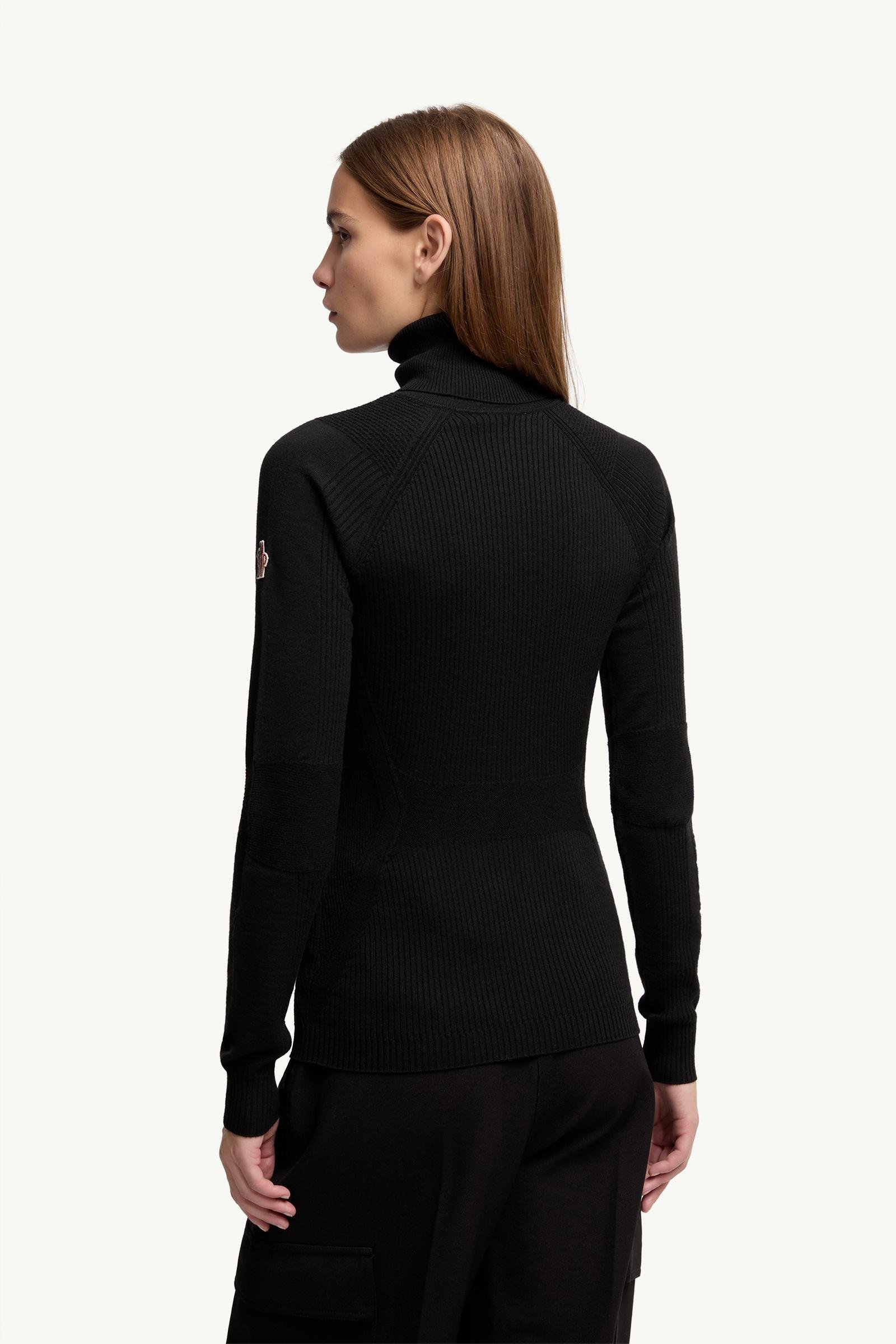 Wool Blend Polo Neck Jumper - 图片 5