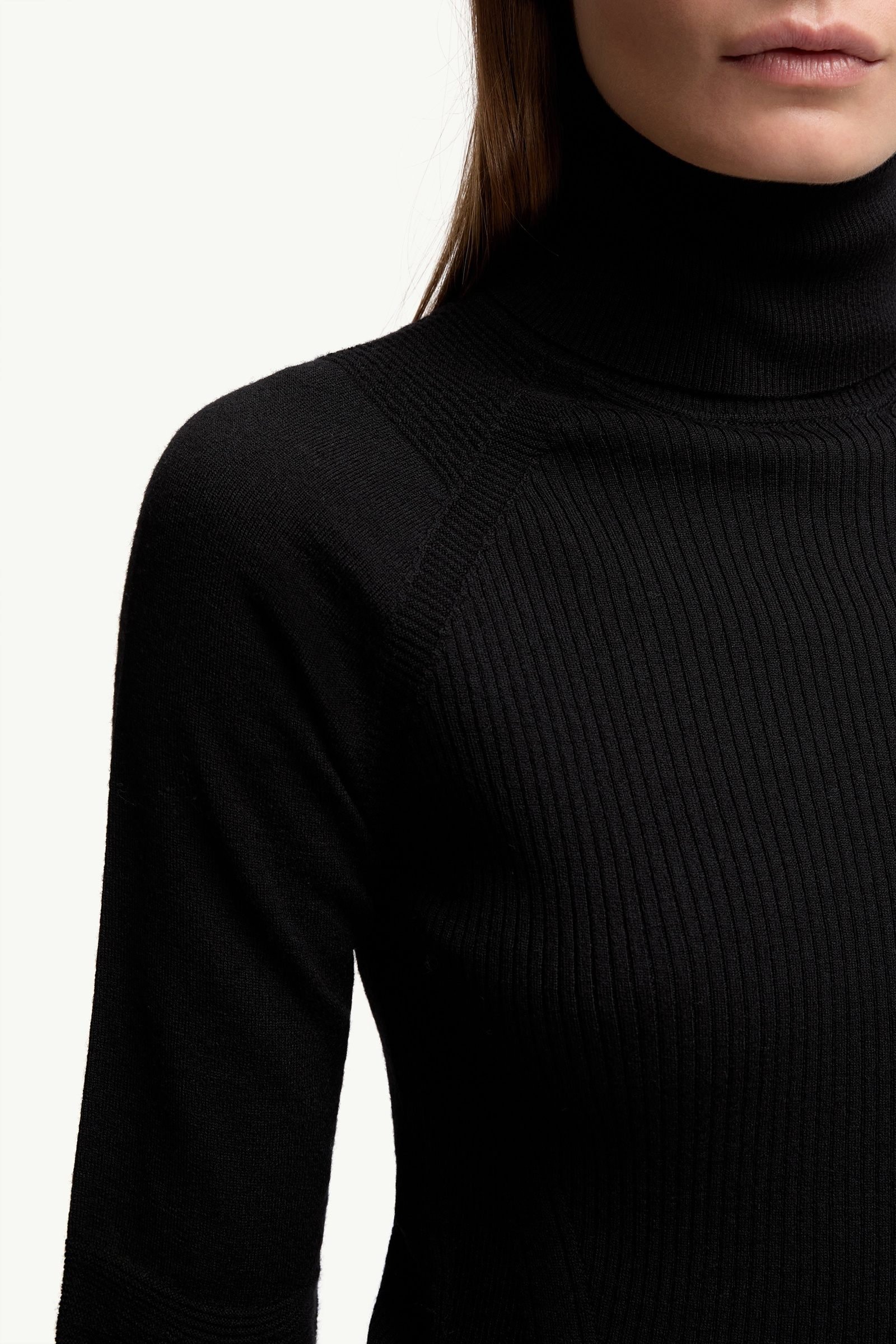 Wool Blend Polo Neck Jumper - 图片 6