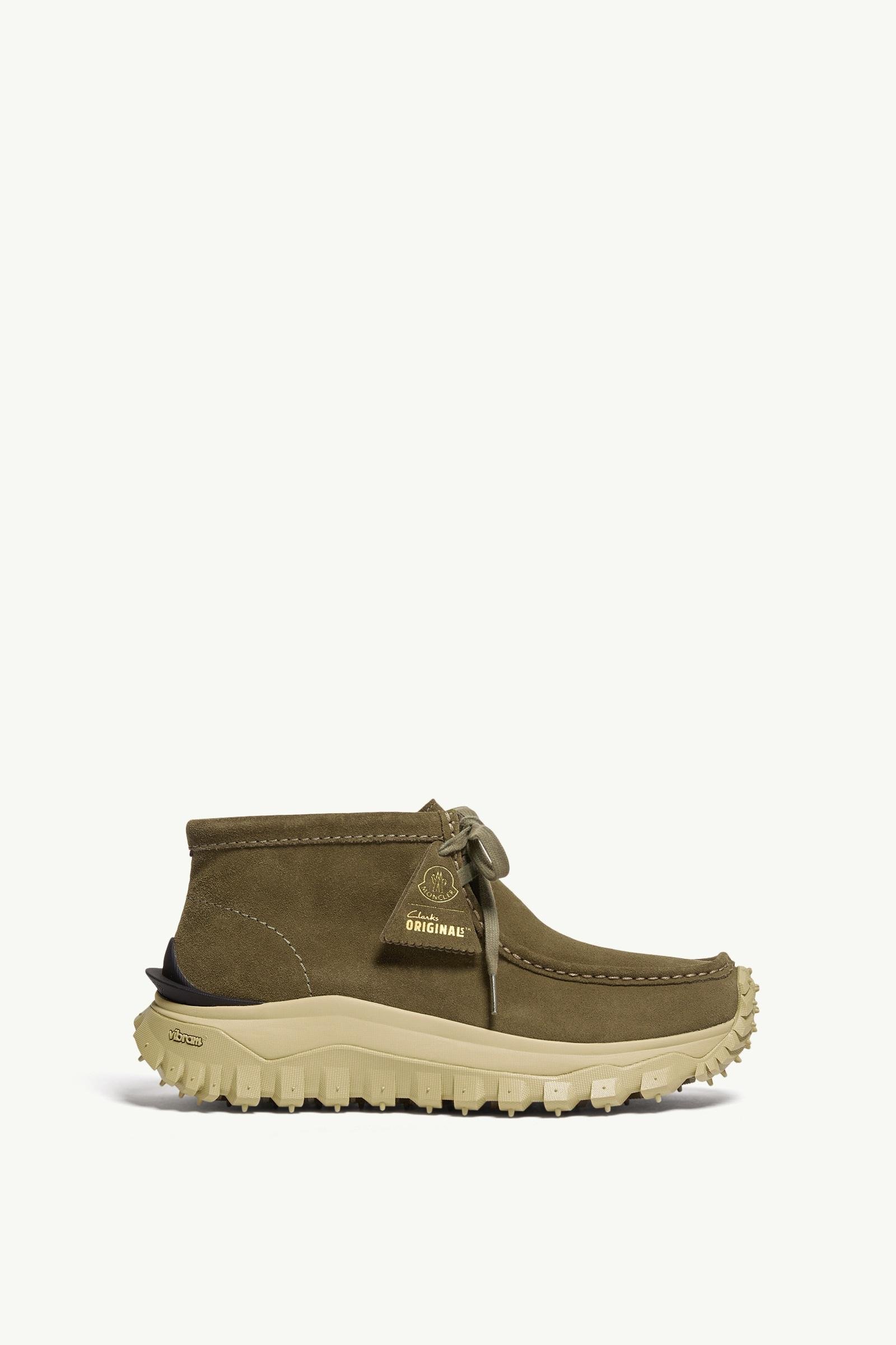 Moncler + Clarks Originals Trailgrip Wallabee GTX Suede Boots