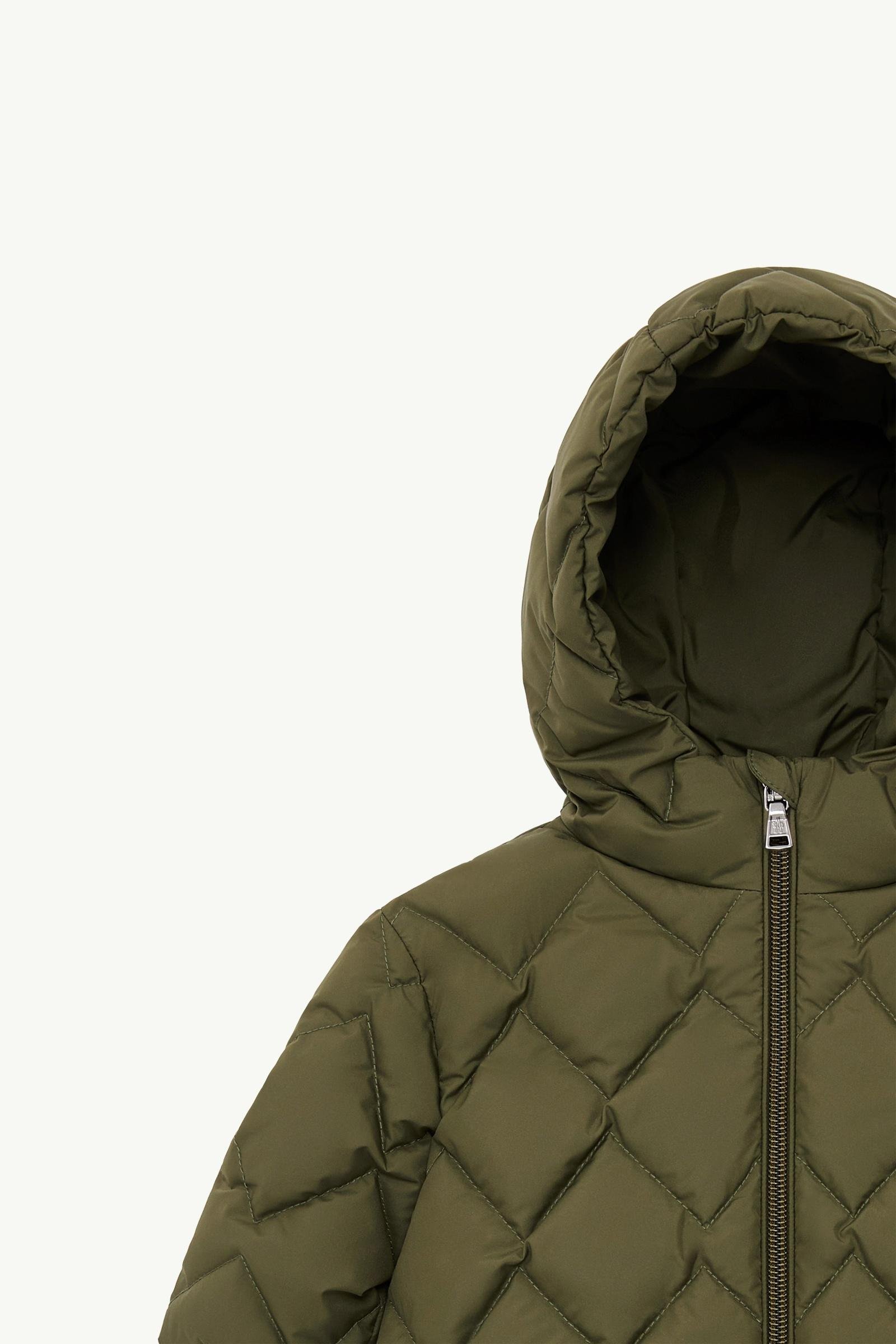 Alternative view of Ava Hooded Diamond-Quilted Down Jacket