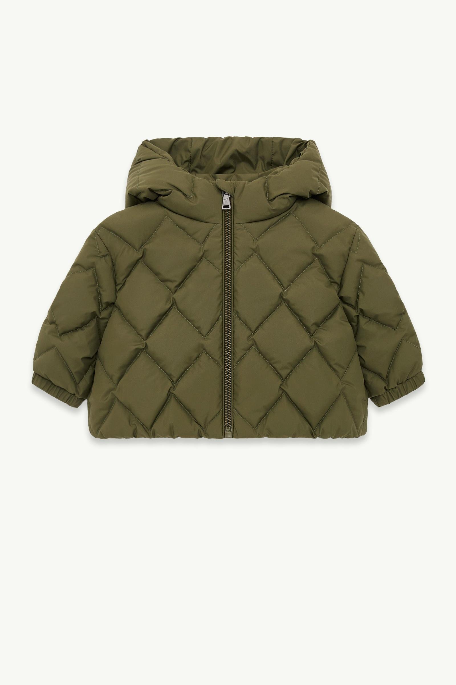 Ava Hooded Diamond-Quilted Down Jacket
