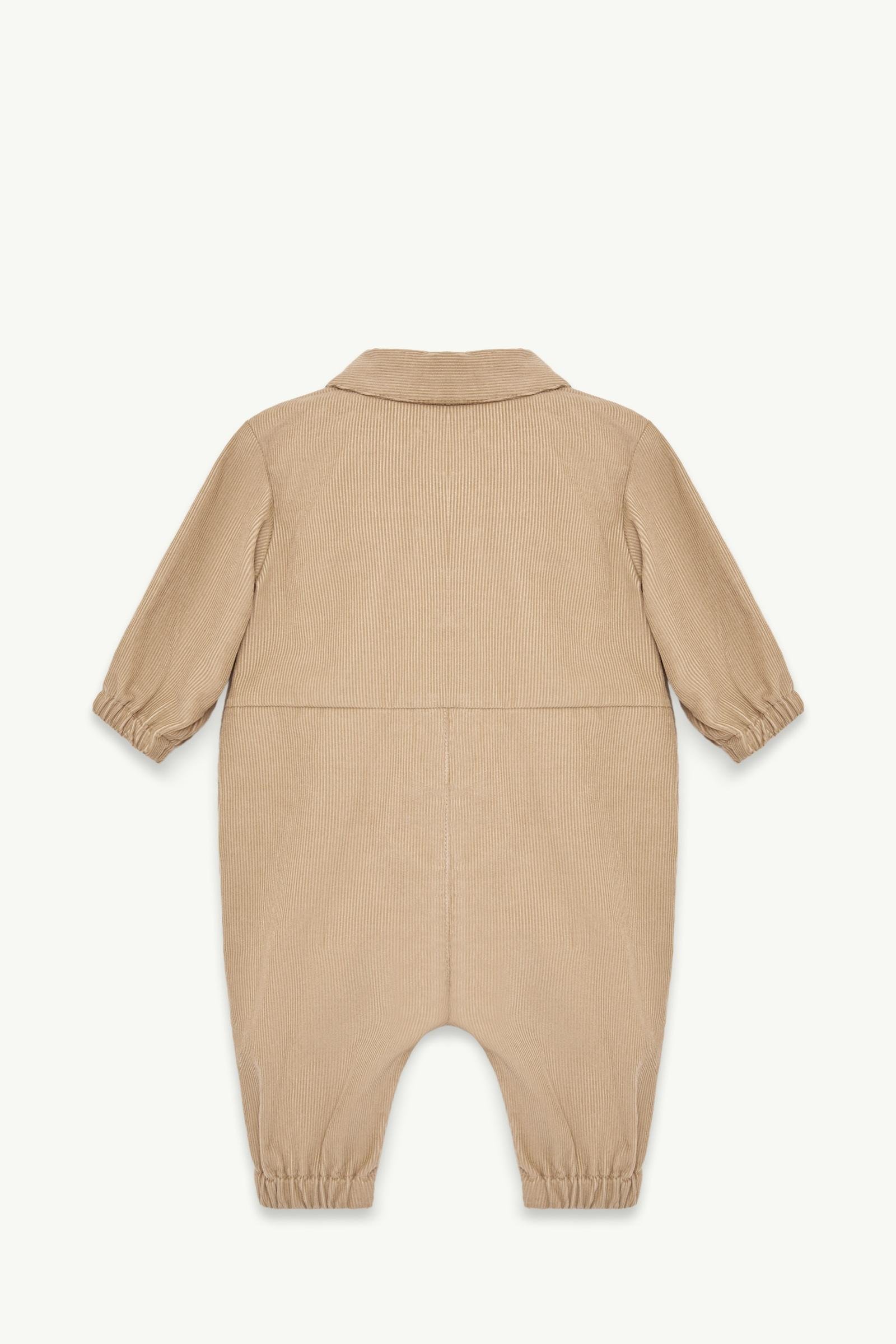 Corduroy Long Sleeve Baby Grow - 图片 3