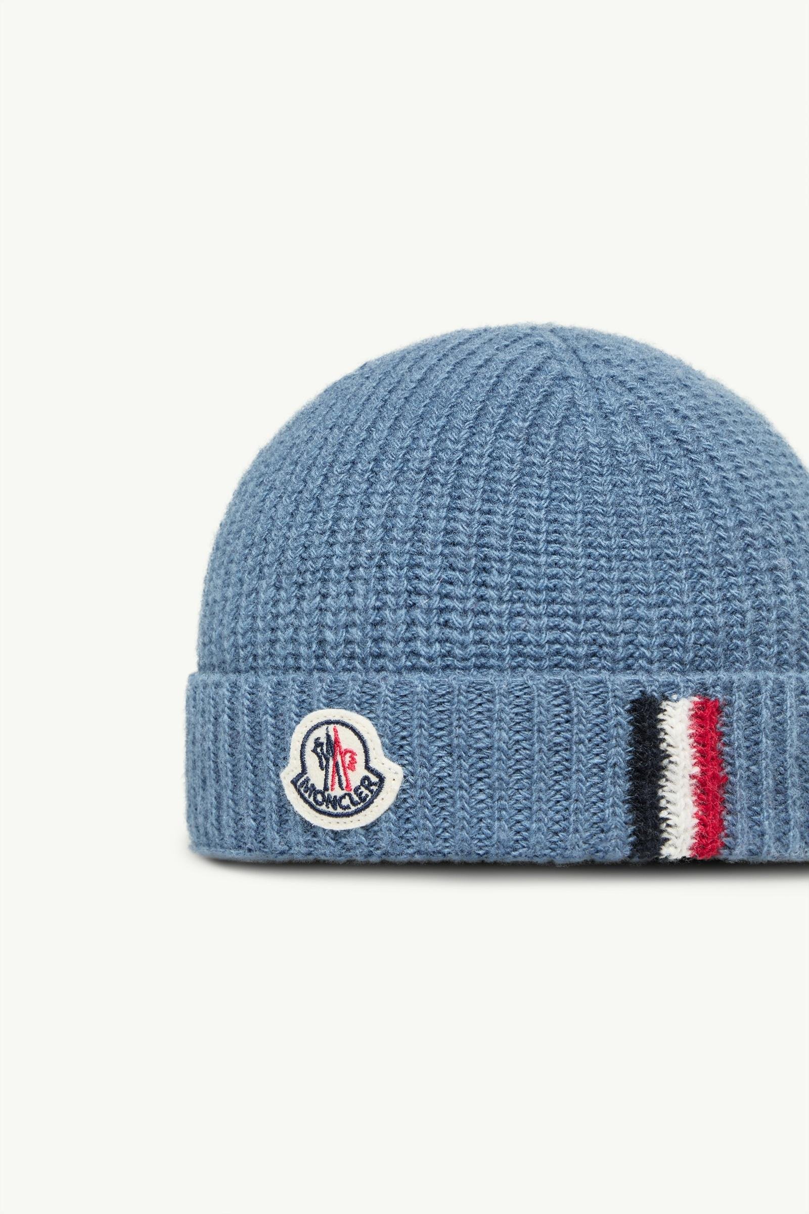 Alternative view of Tricolour-Trimmed Wool Beanie