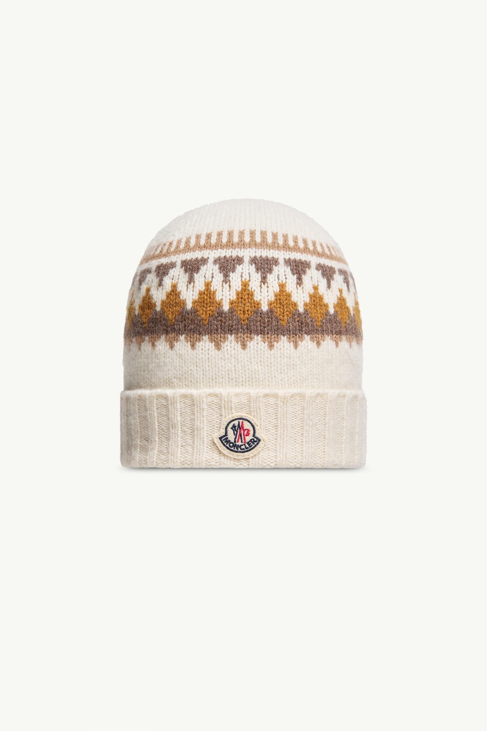 Jacquard Wool & Cashmere Blend Beanie