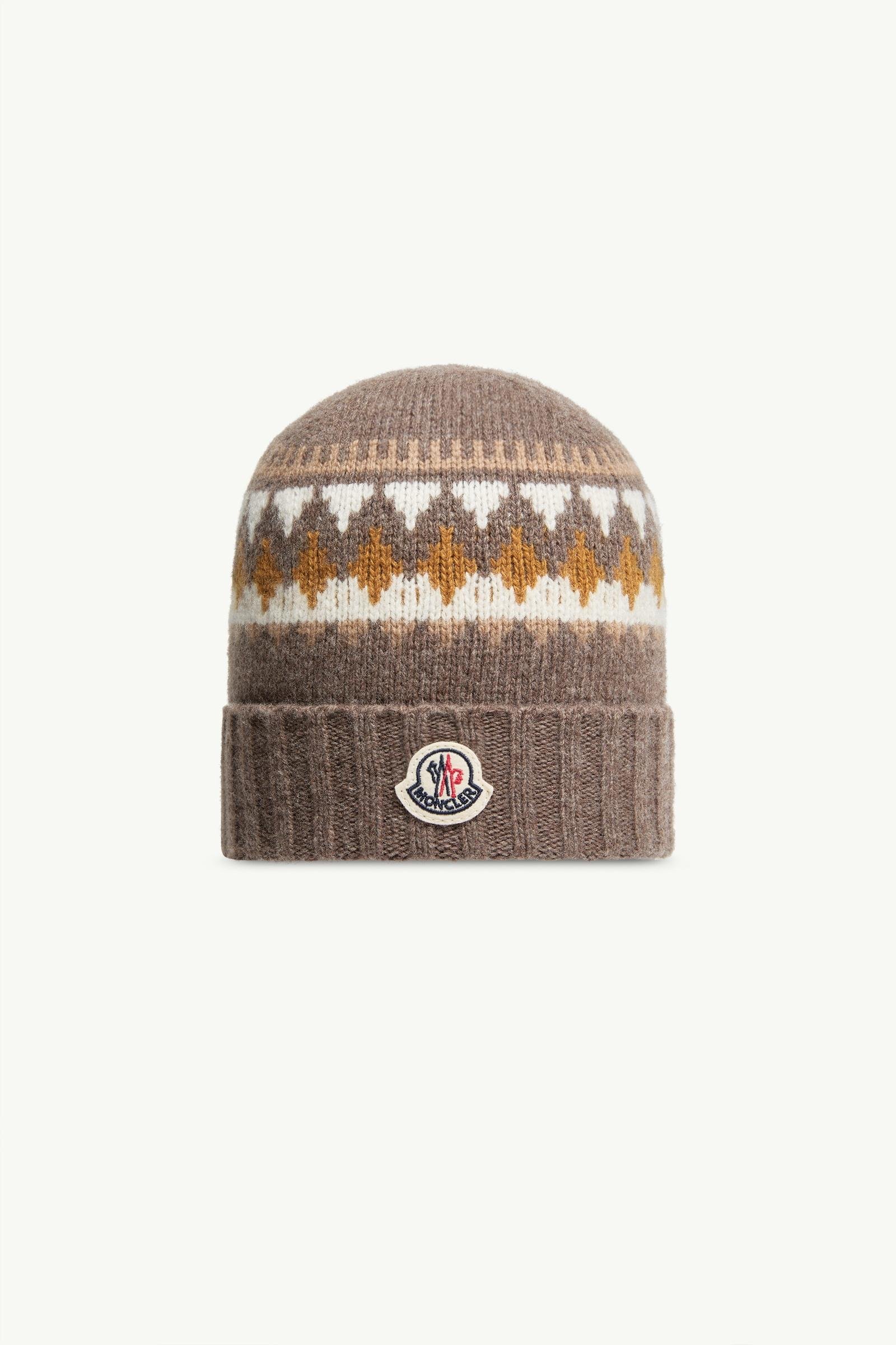 Jacquard Wool & Cashmere Blend Beanie