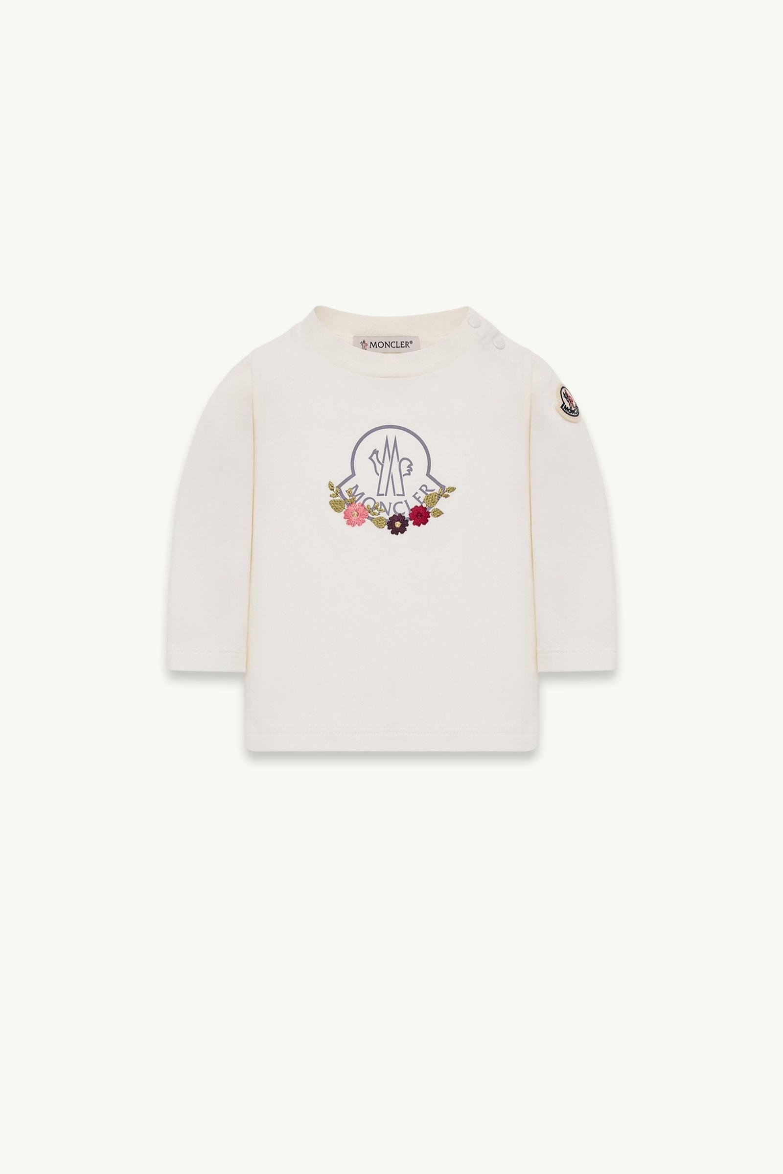 Floral Long Sleeve Cotton Blend T-shirt