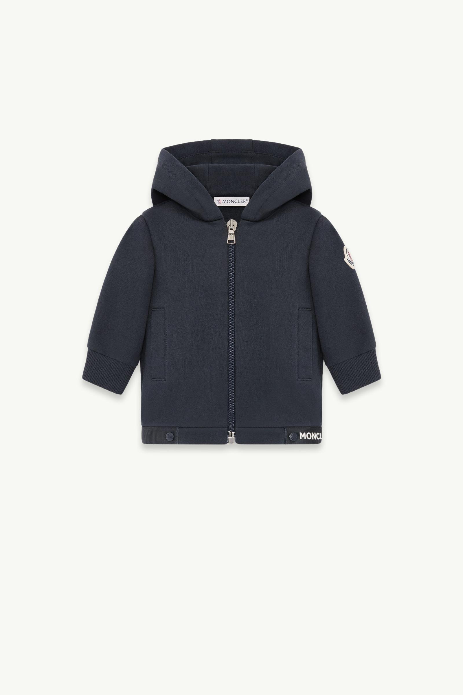 Stretch Cotton Blend Fleece Zip-Up Hoodie
