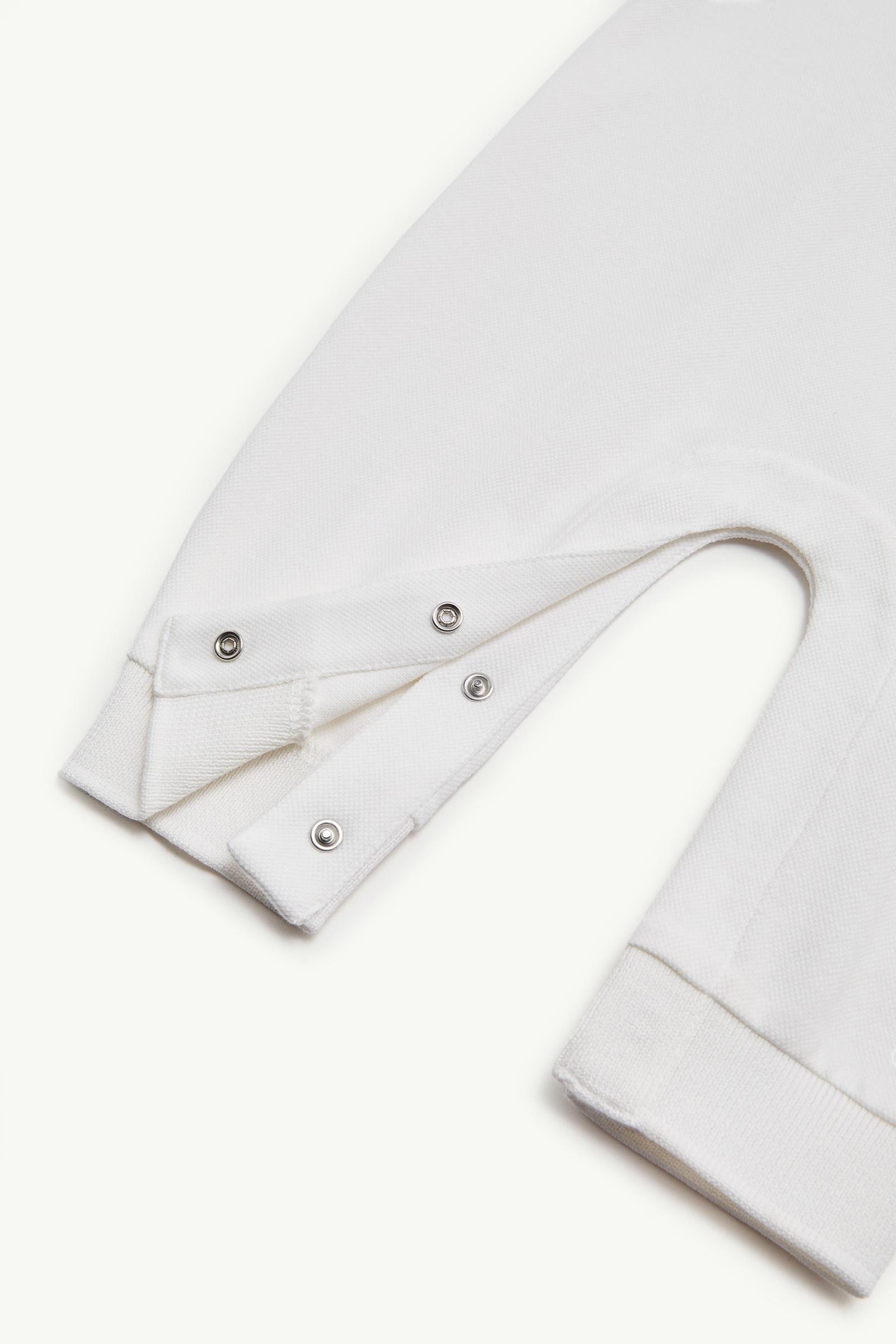 Tricolour-Trimmed Cotton Piquet Baby Grow - 图片 4