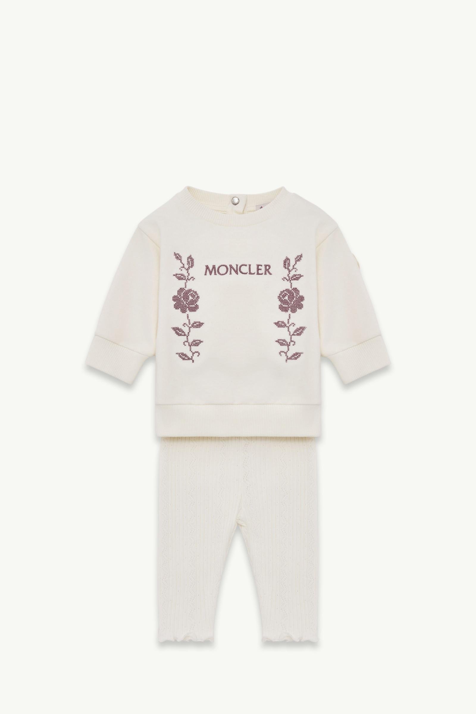 Embroidered Logo Stretch Cotton Fleece Set