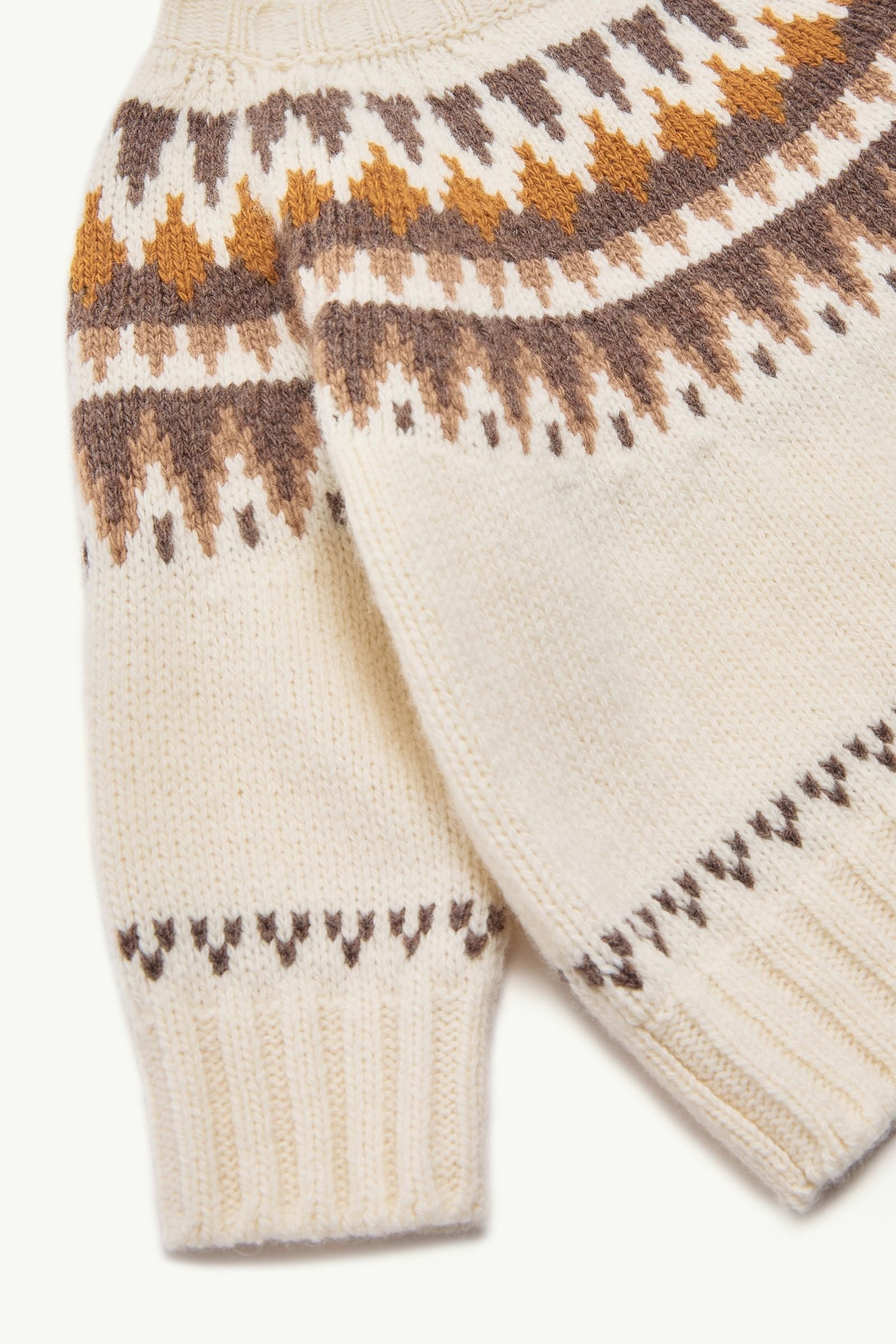 Alternative view of Geometric Jacquard Wool & Cashmere Blend Jumper