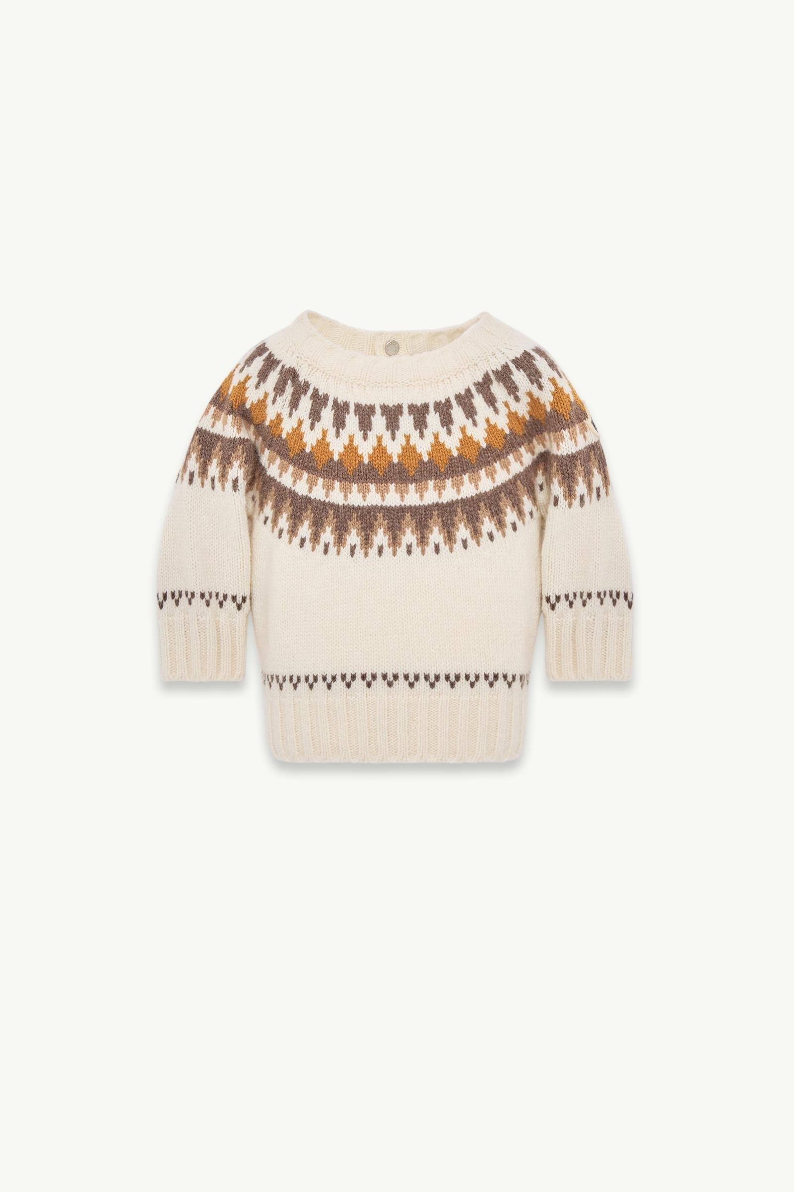 Geometric Jacquard Wool & Cashmere Blend Jumper