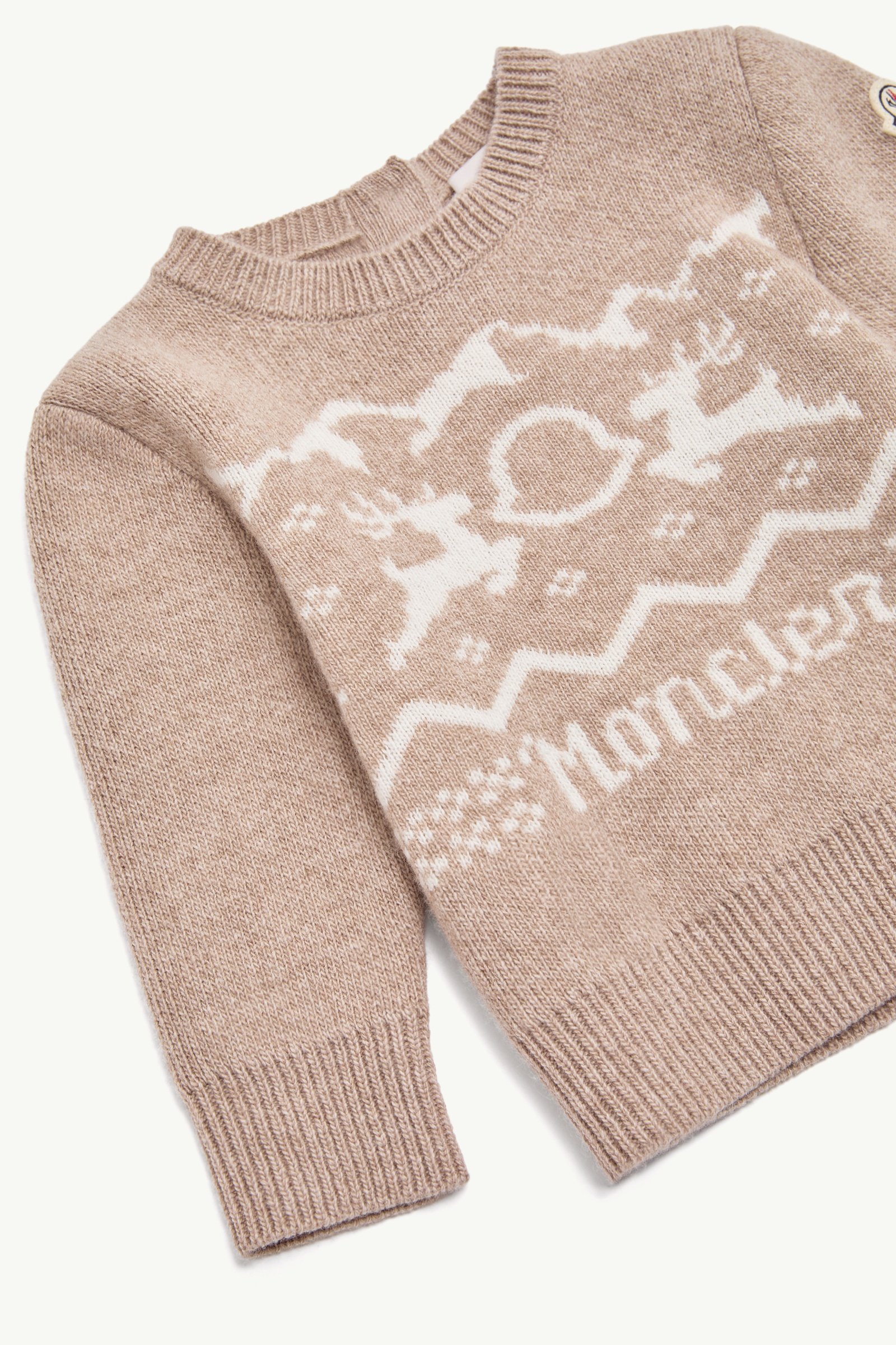 Deer Motif Wool & Cashmere Set with Gift Box - 图片 3