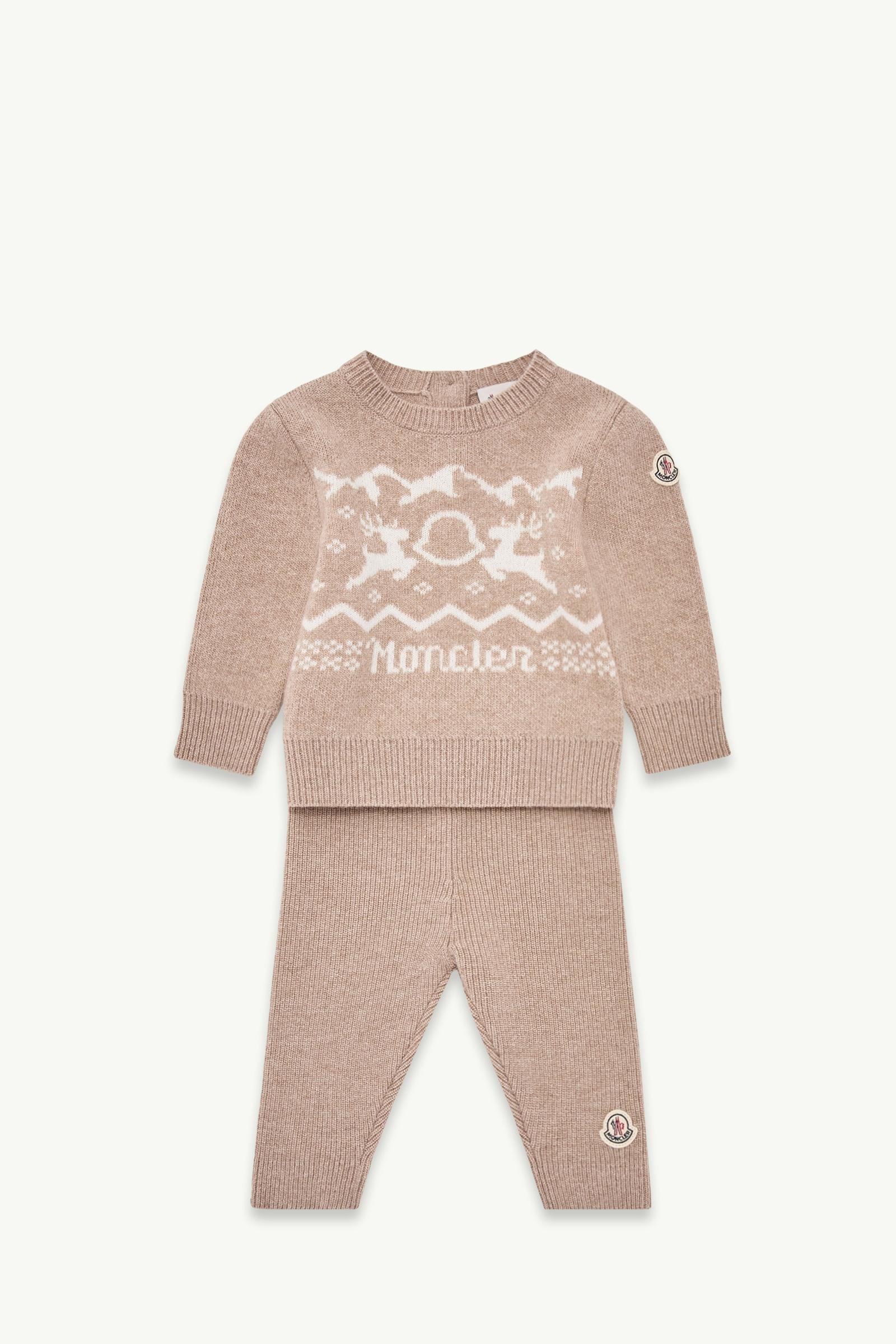 Deer Motif Wool & Cashmere Set with Gift Box