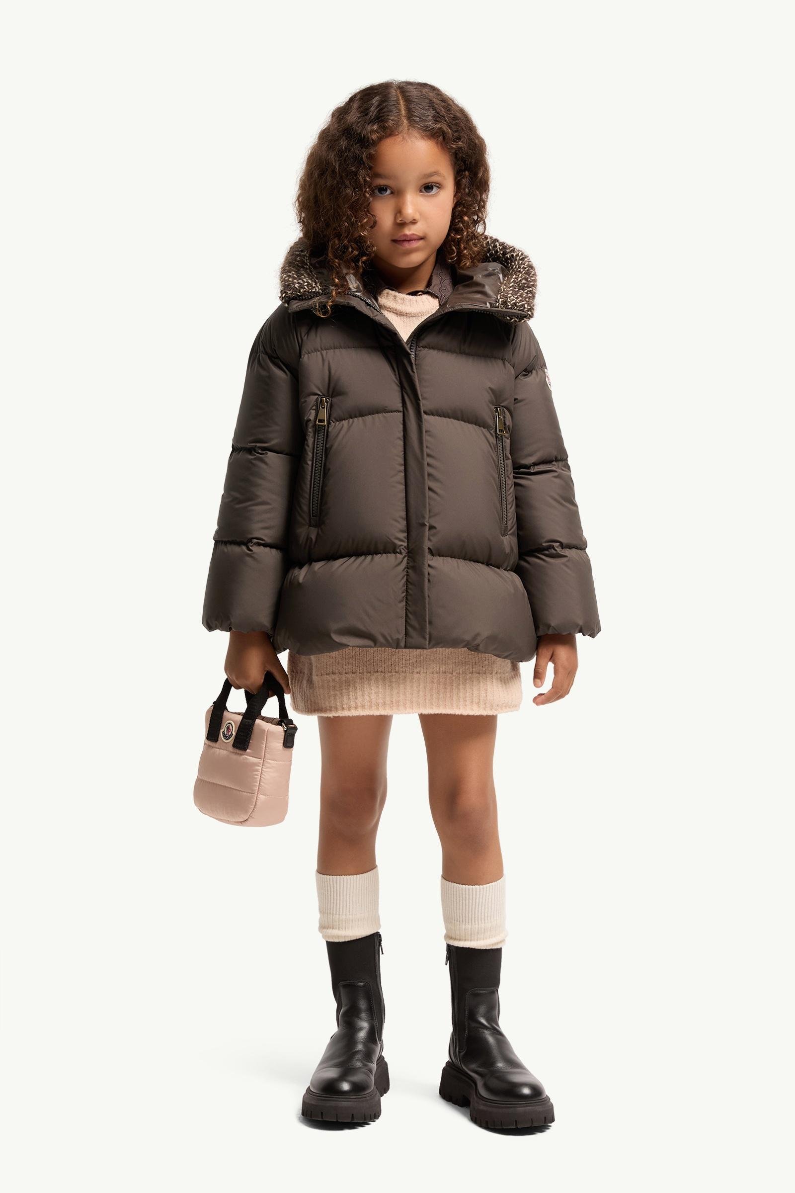Duilla Hooded Wool Blend Trim Down Jacket - 图片 2