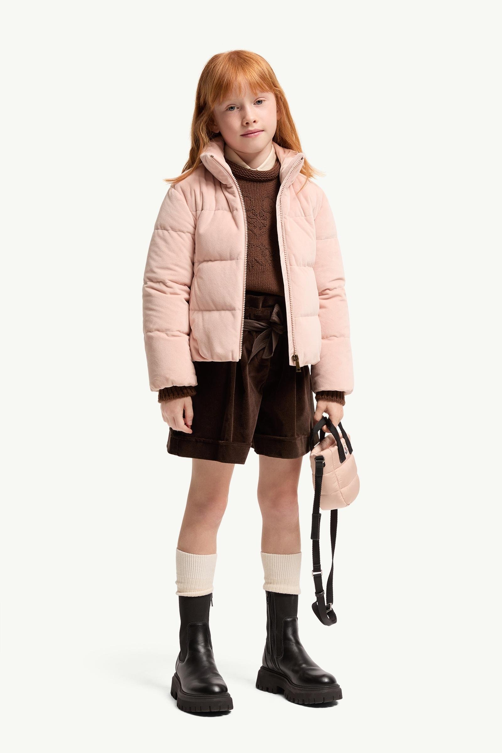 Alternative view of Cissida Hooded Chenille Mid-Length Down Jacket