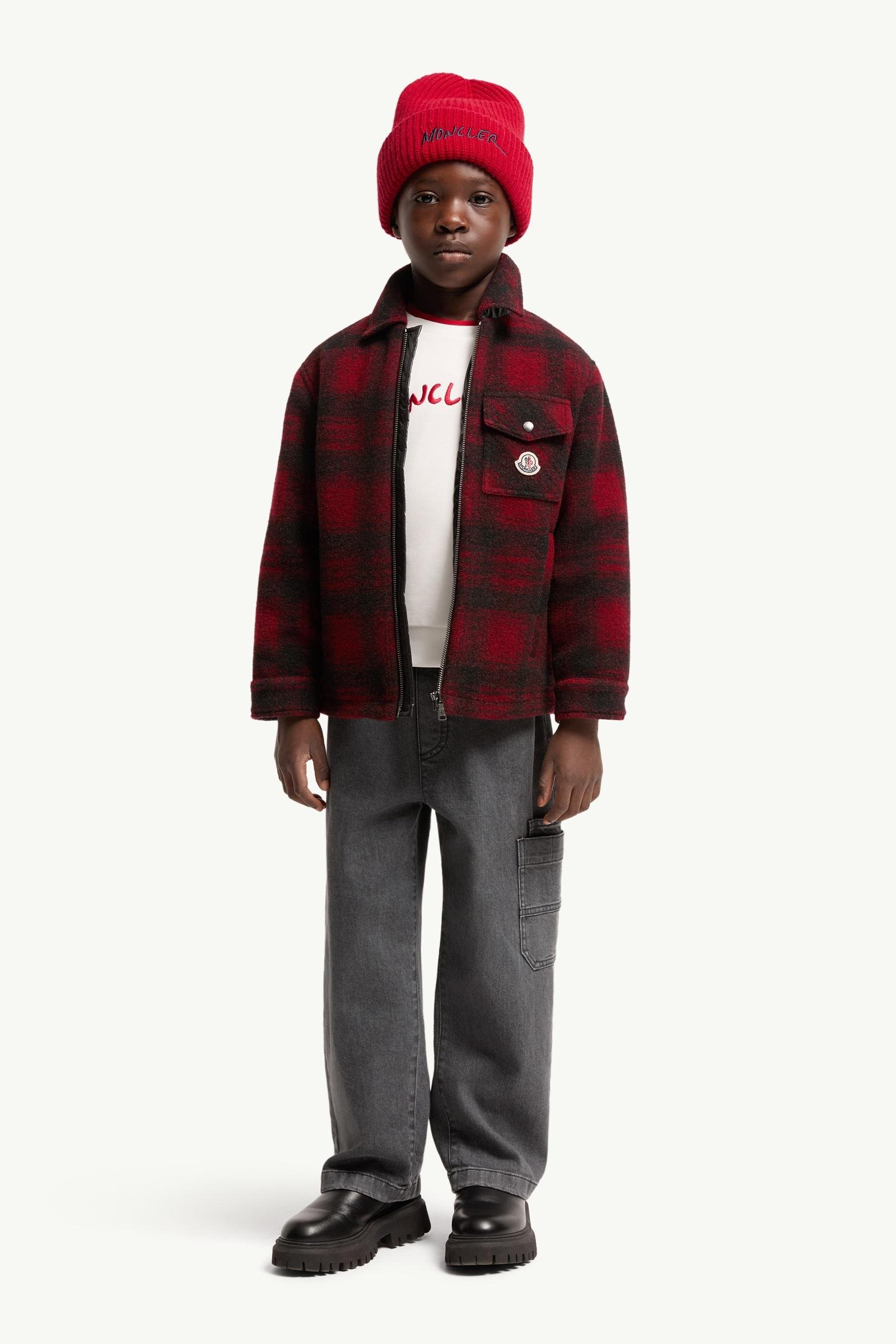 Alternative view of Check Wool Blend Shirt Jacket