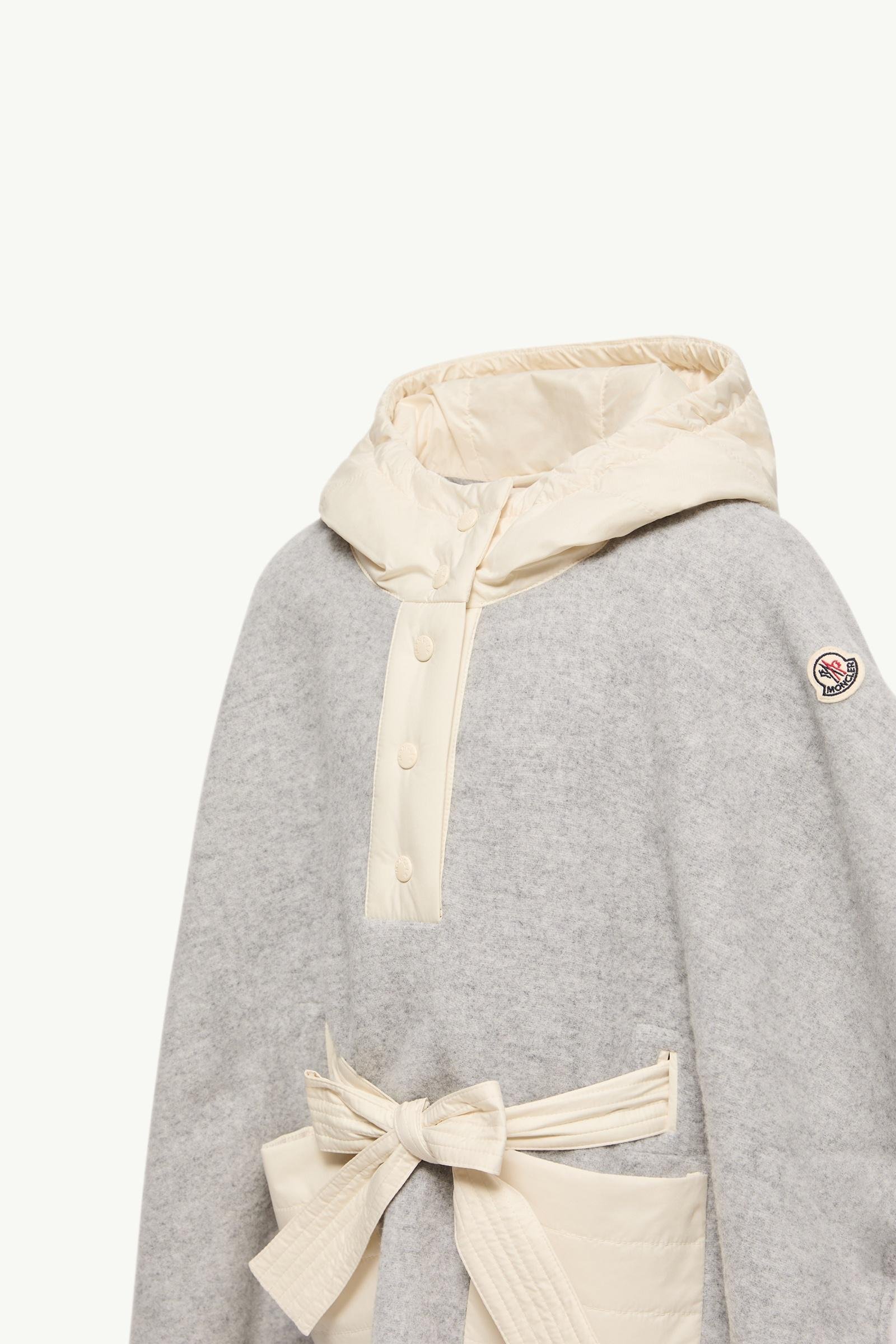 Alternative view of Padded Wool Hooded Cape