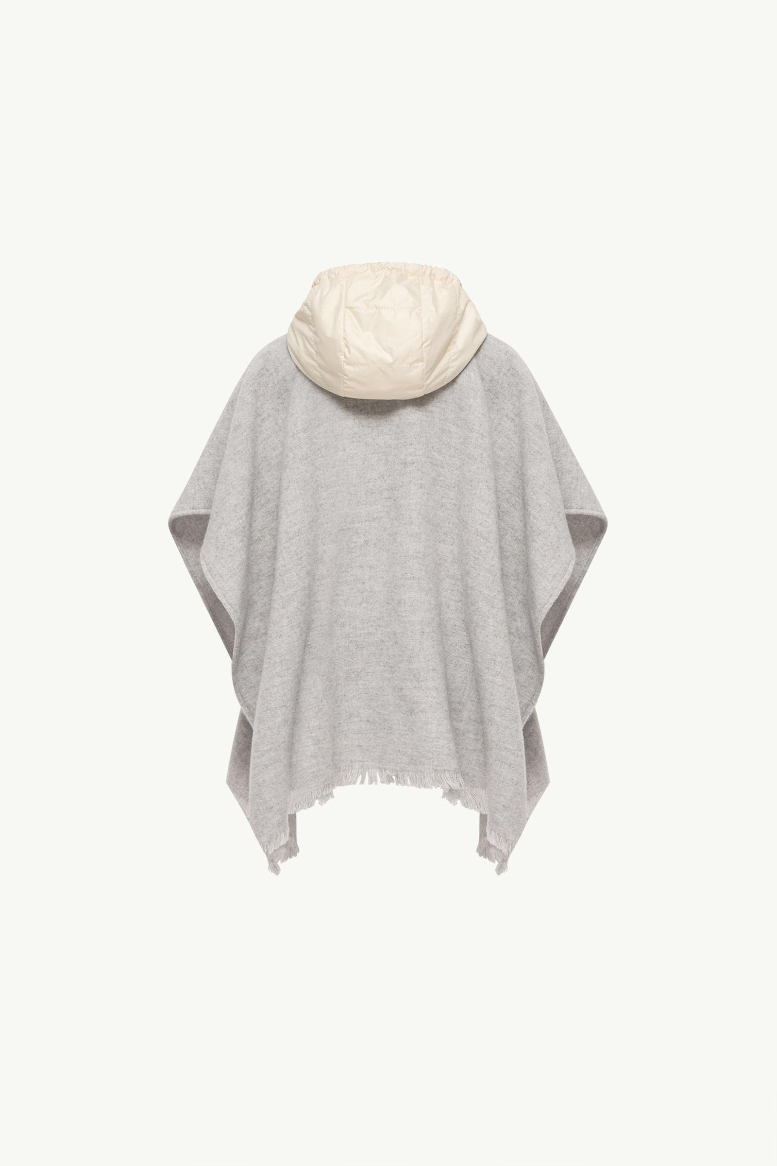 Padded Wool Hooded Cape - 图片 4