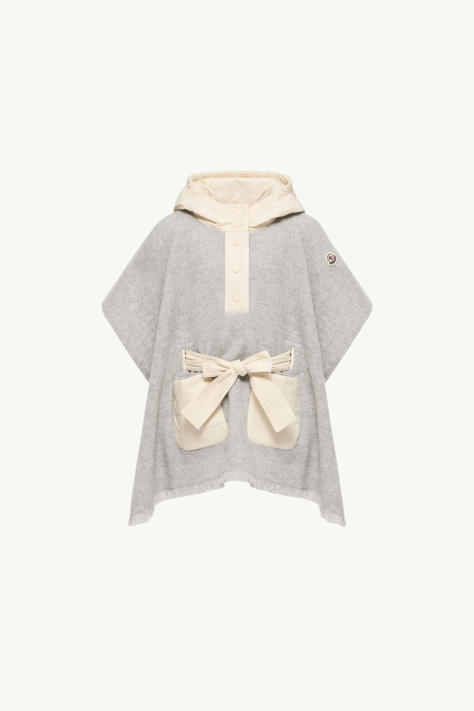 Padded Wool Hooded Cape - 图片 3