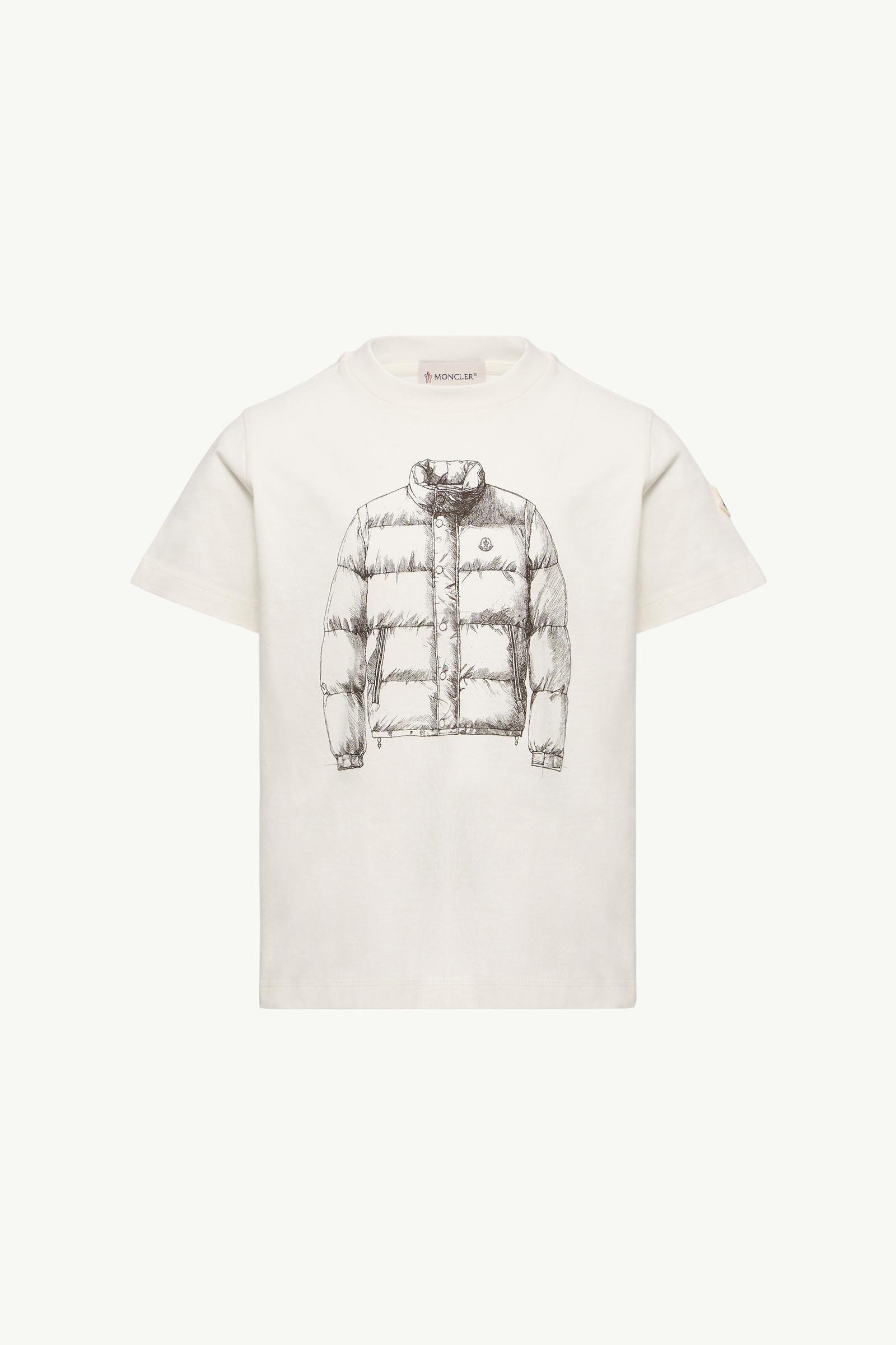 Puffer Jacket Print Cotton T-Shirt