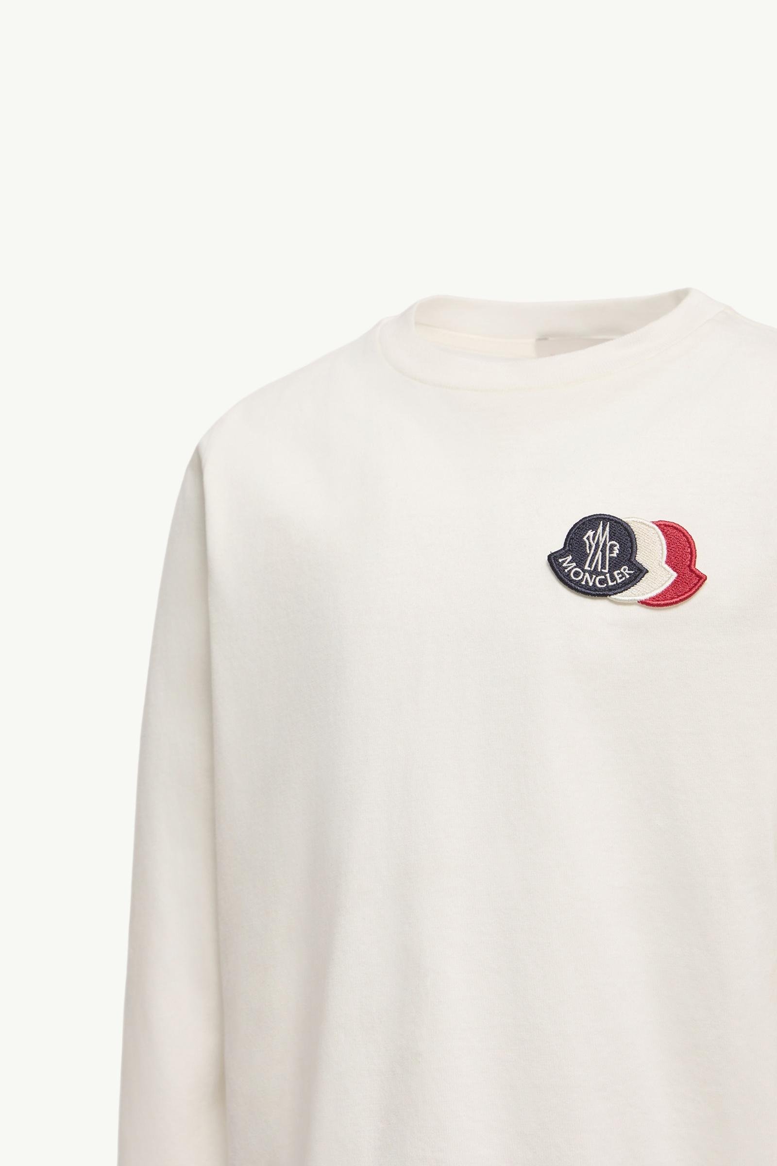 Alternative view of Double Logo Long Sleeve Cotton T-Shirt