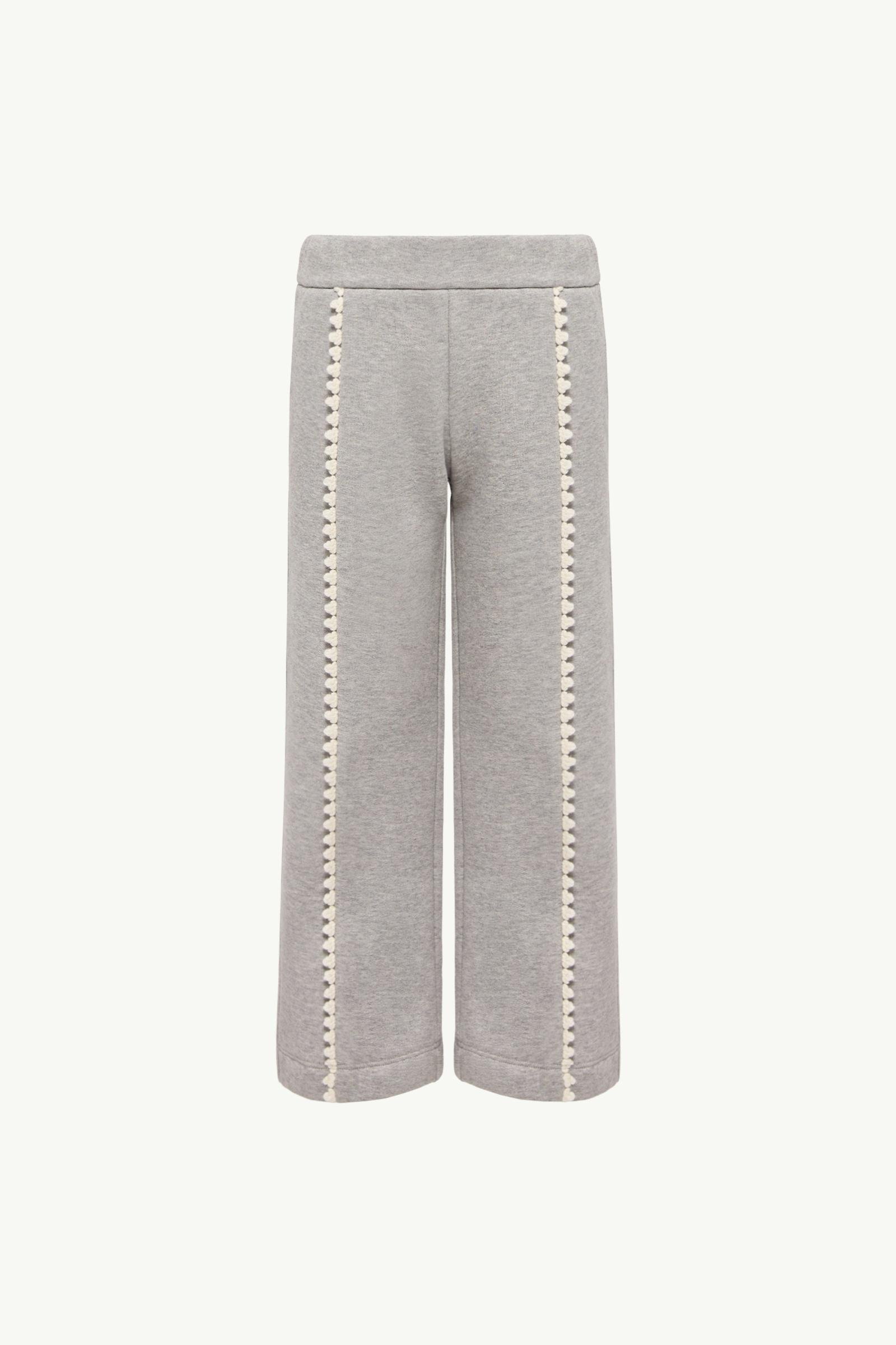 Cotton Fleece Trimmed Track Pants