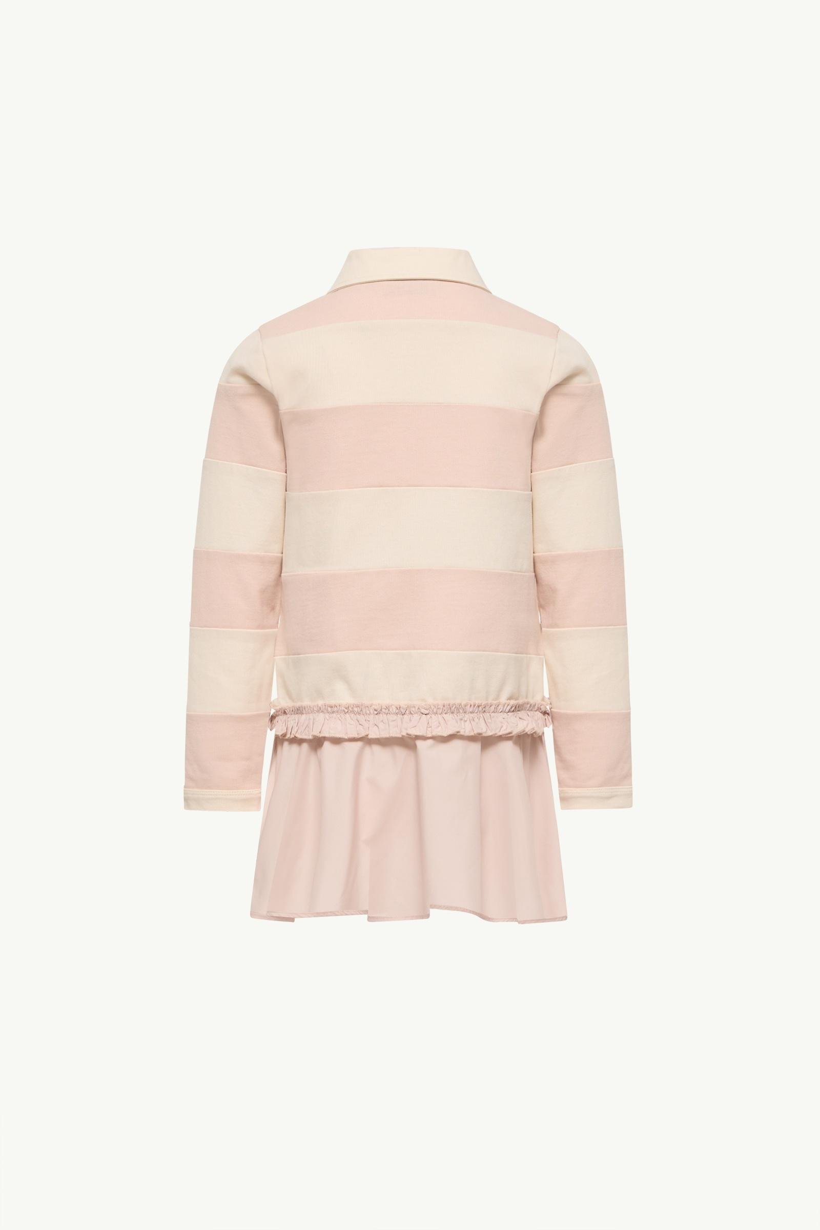 Striped Jersey Polo Shirt Dress - 图片 3